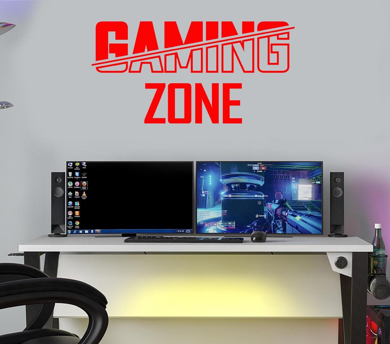 Gaming Zone Vinyl Wall Decal | Gamer Room Decor GZL - image 5