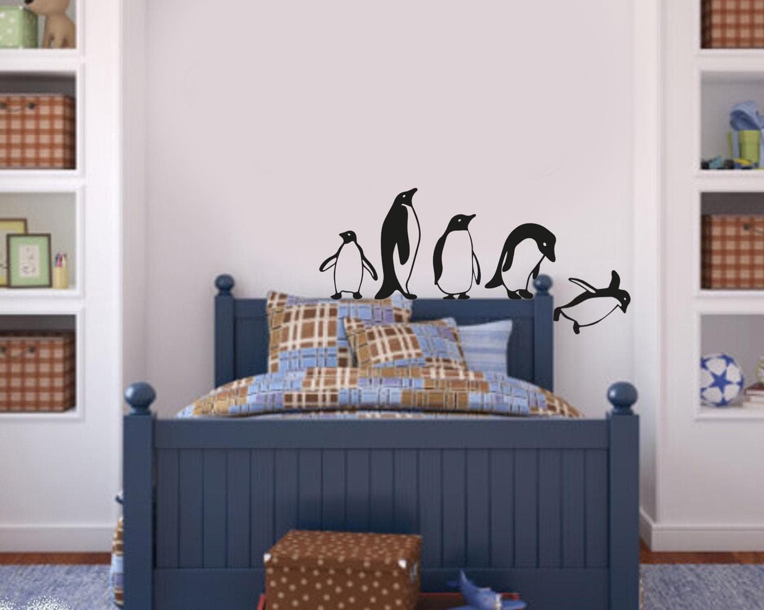 Penguin Wall Decals – Playful Arctic Animal Kids Room Decor