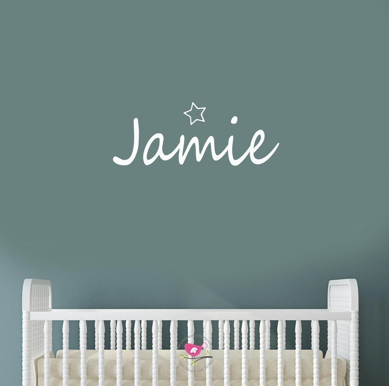 Personalized Name Star Wall Decal: Custom Nursery Decor - image 3