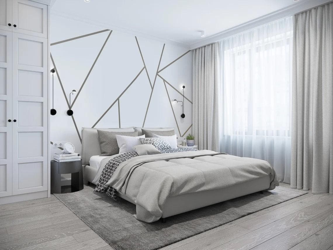 Modern Geometric Lines Wall Sticker | Minimalist Wall Art Decal | Abstract Line Design Home Decor - image 4