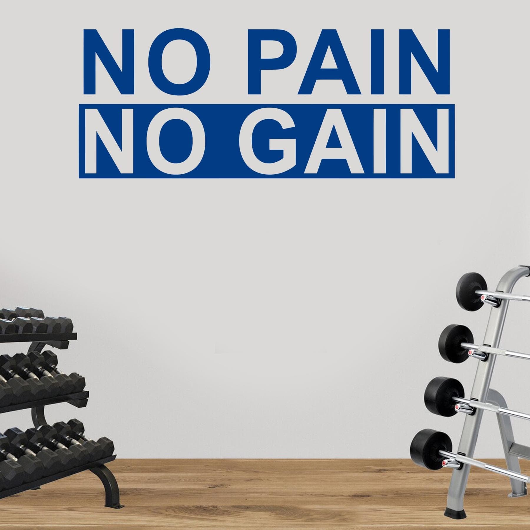 No Pain No Gain Wall Decal – Gym Quote Sticker – Fitness Motivation Vinyl – Home Gym Wall Art – Workout Inspiration Decor - image 4