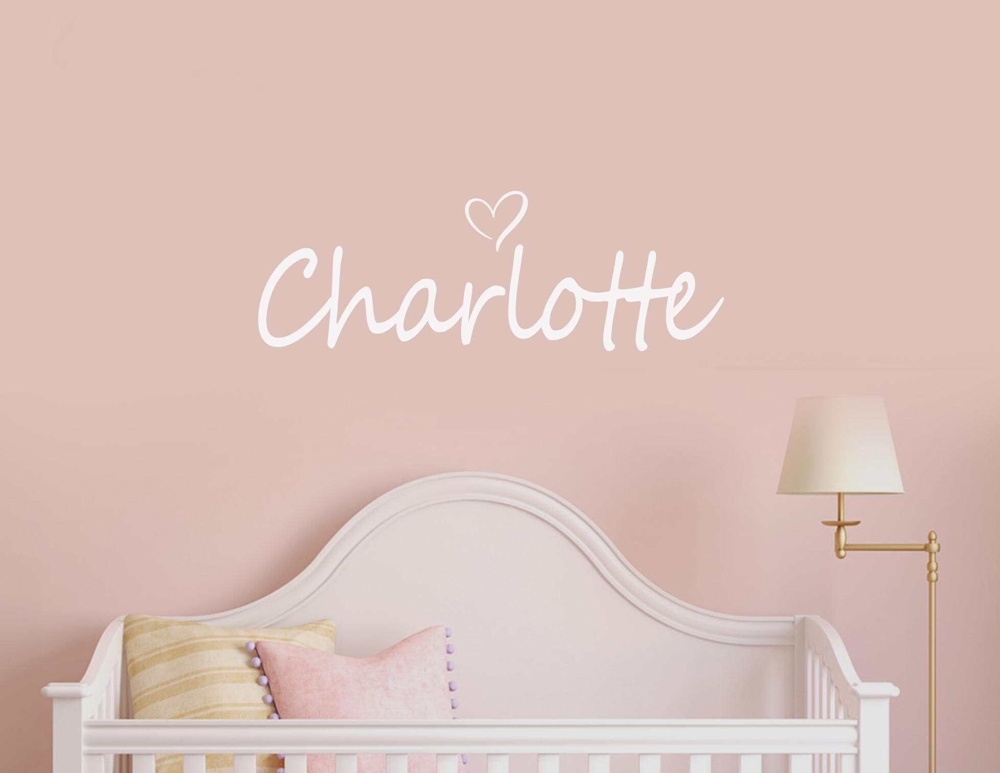 Personalized Name Heart Wall Decal: Custom Nursery Decor - image 4