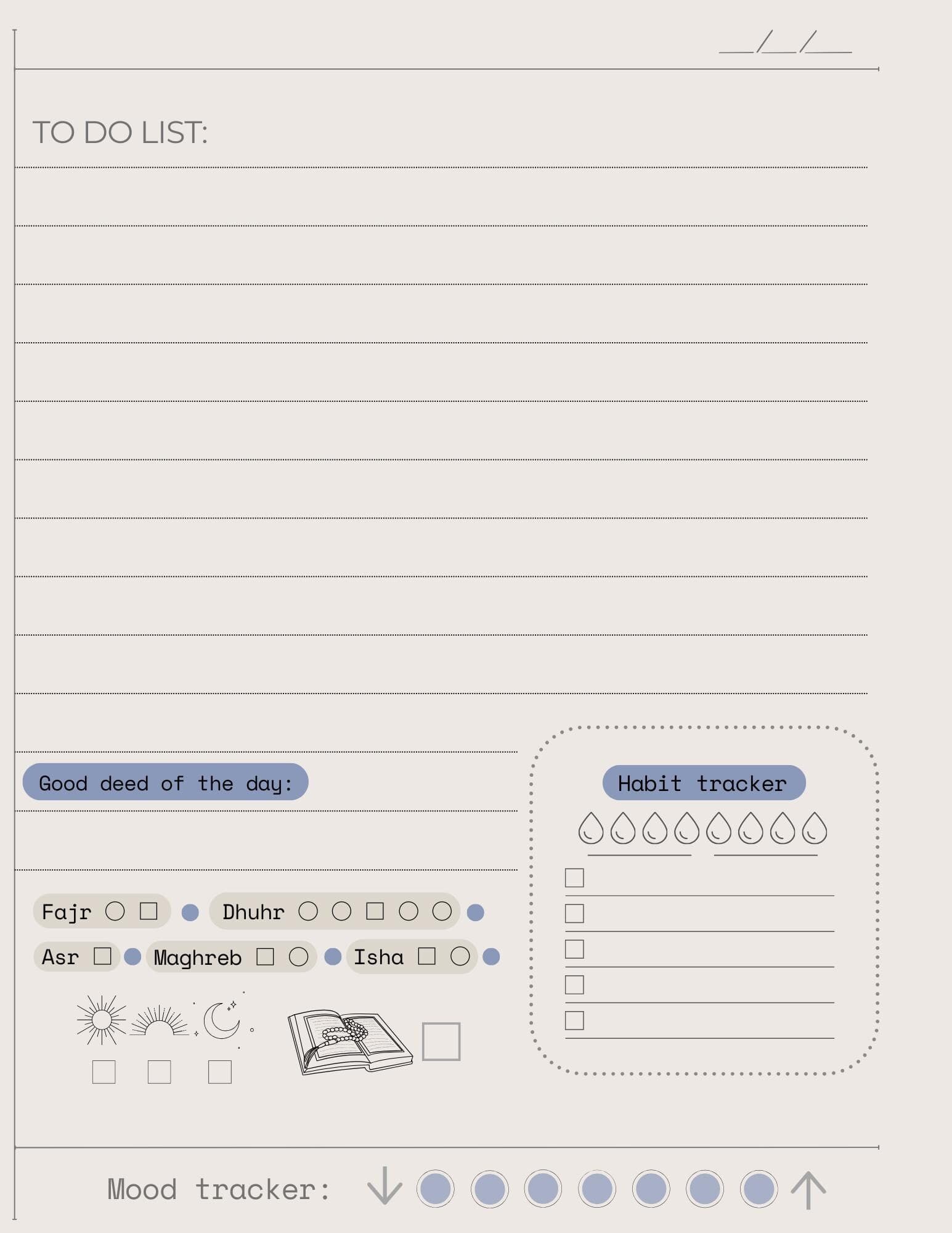 RAMADAN PLANNER 2026 monthly continues digital planner - image 3