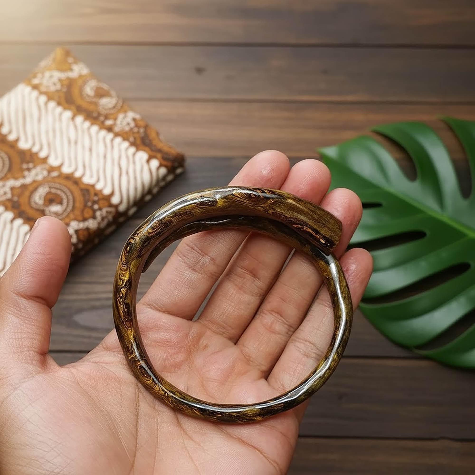 Root Wood Bangle, Natural Jewelry, Wooden, Handmade - image 5
