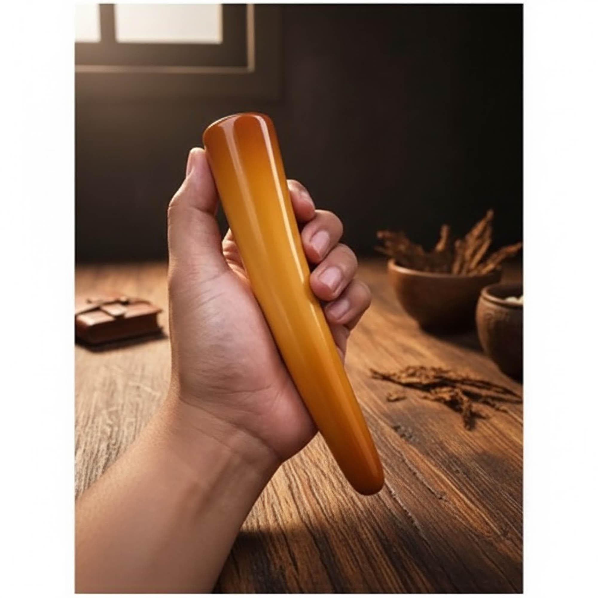 Super Jumbo Vintage Style Cigarette Holder | Rare Indonesian Srigading Wood Pipe | Handcarved Antique Look Smoking Accessory