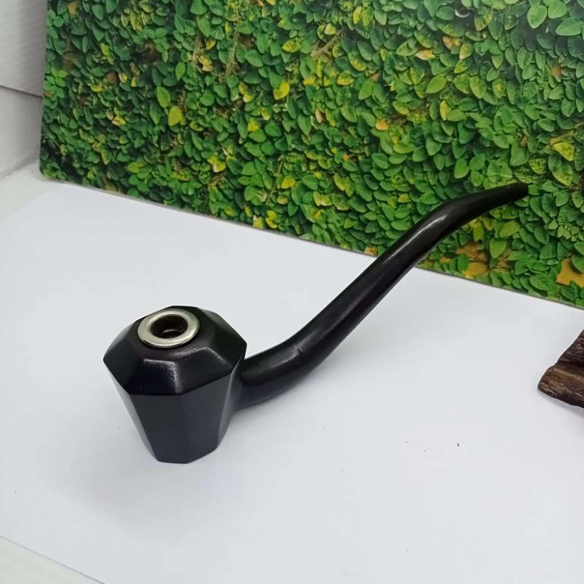 Empu Craft Once Black Kelor Wood Klokotan Pipe Diamond Model A502 - image 3