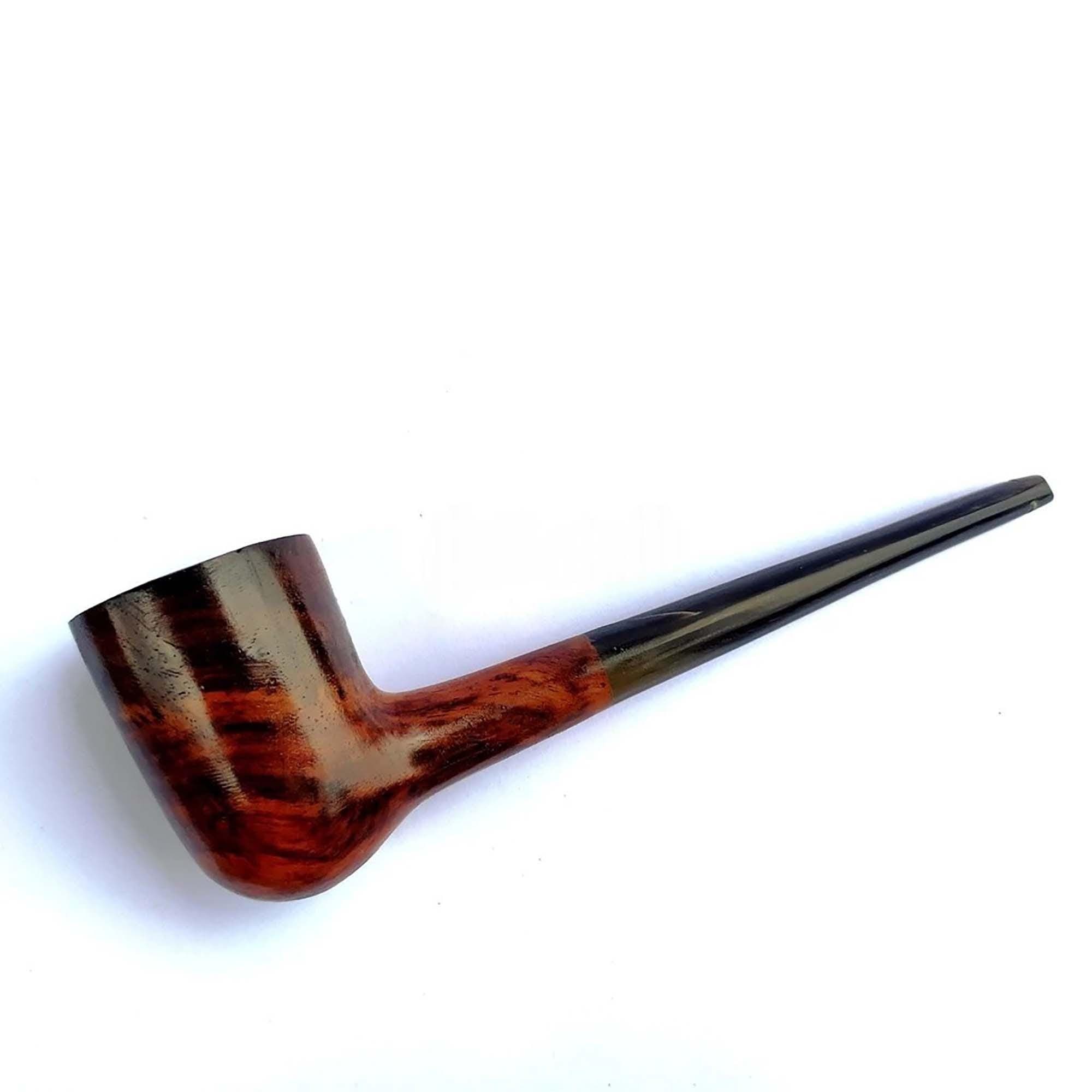 Cangklong pipe made of horn and sapodilla wood - ganden pipe model - image 3