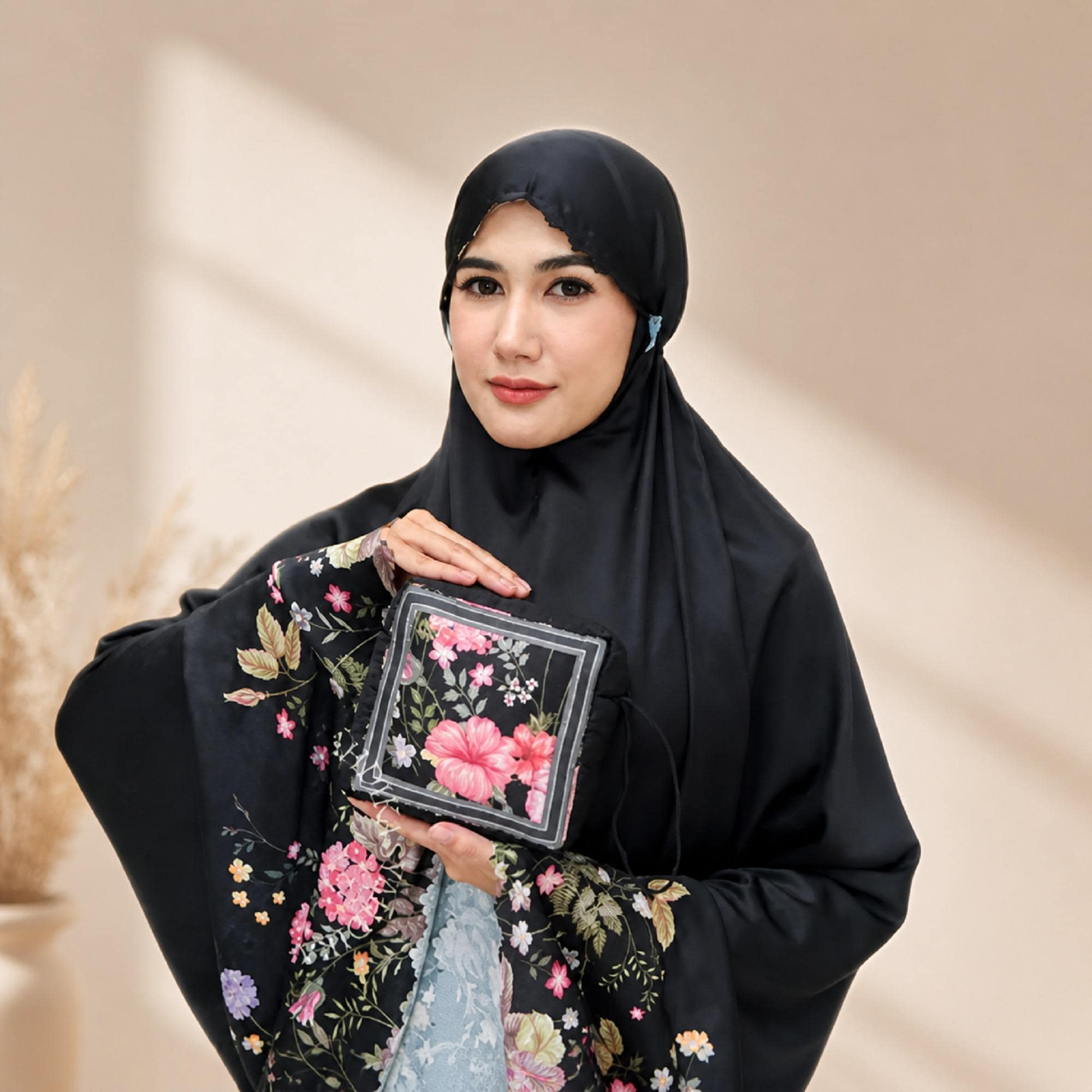 Premium Silk Mukena 2in1 Balqis Set with Prayer Mat
