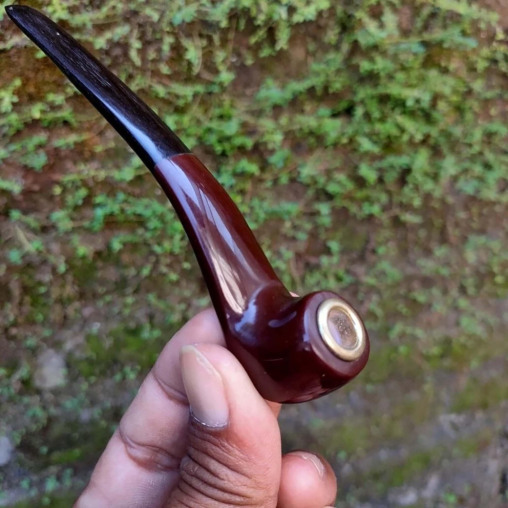 Once Smooth Black Moringa Wood Pipe - image 4