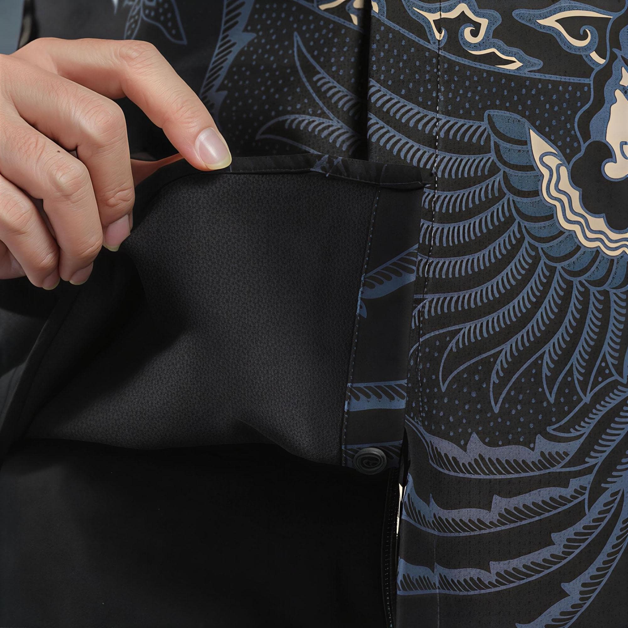 Arkanza Batik Shirt – Men's Long Sleeve Indonesian Formal Wear, Curved Hem - image 5