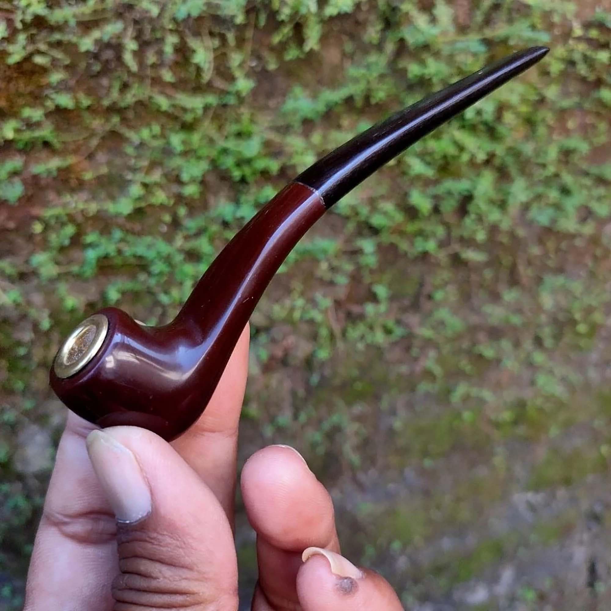 Once Smooth Black Moringa Wood Pipe - image 5