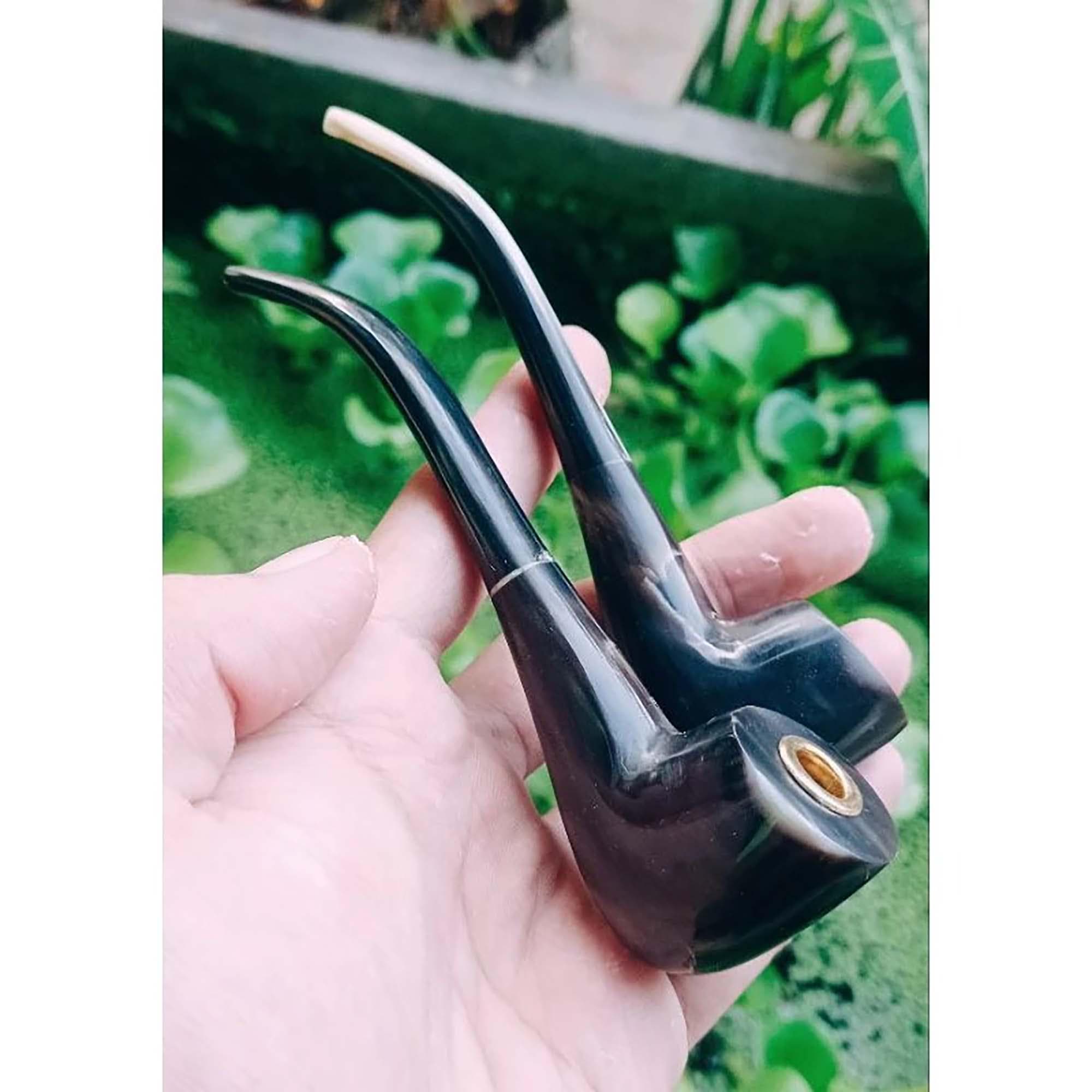 Once-cangklong pipe, genuine buffalo horn - image 5