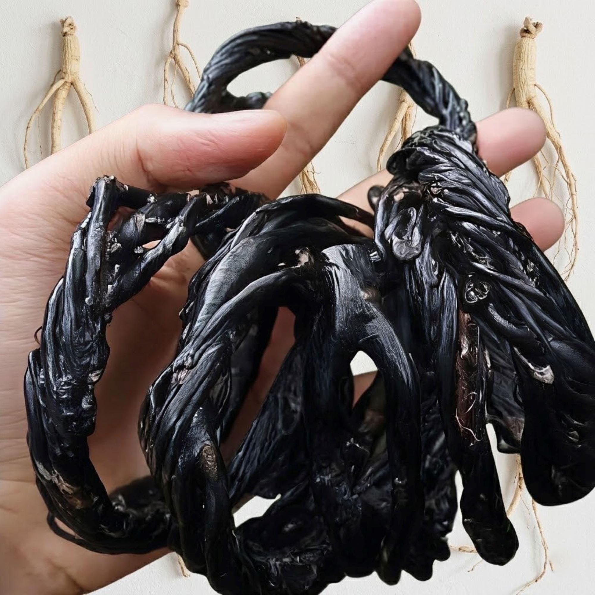 Hand-Braided Black Coral Bracelet | Indonesian Amulet Jewelry - image 3