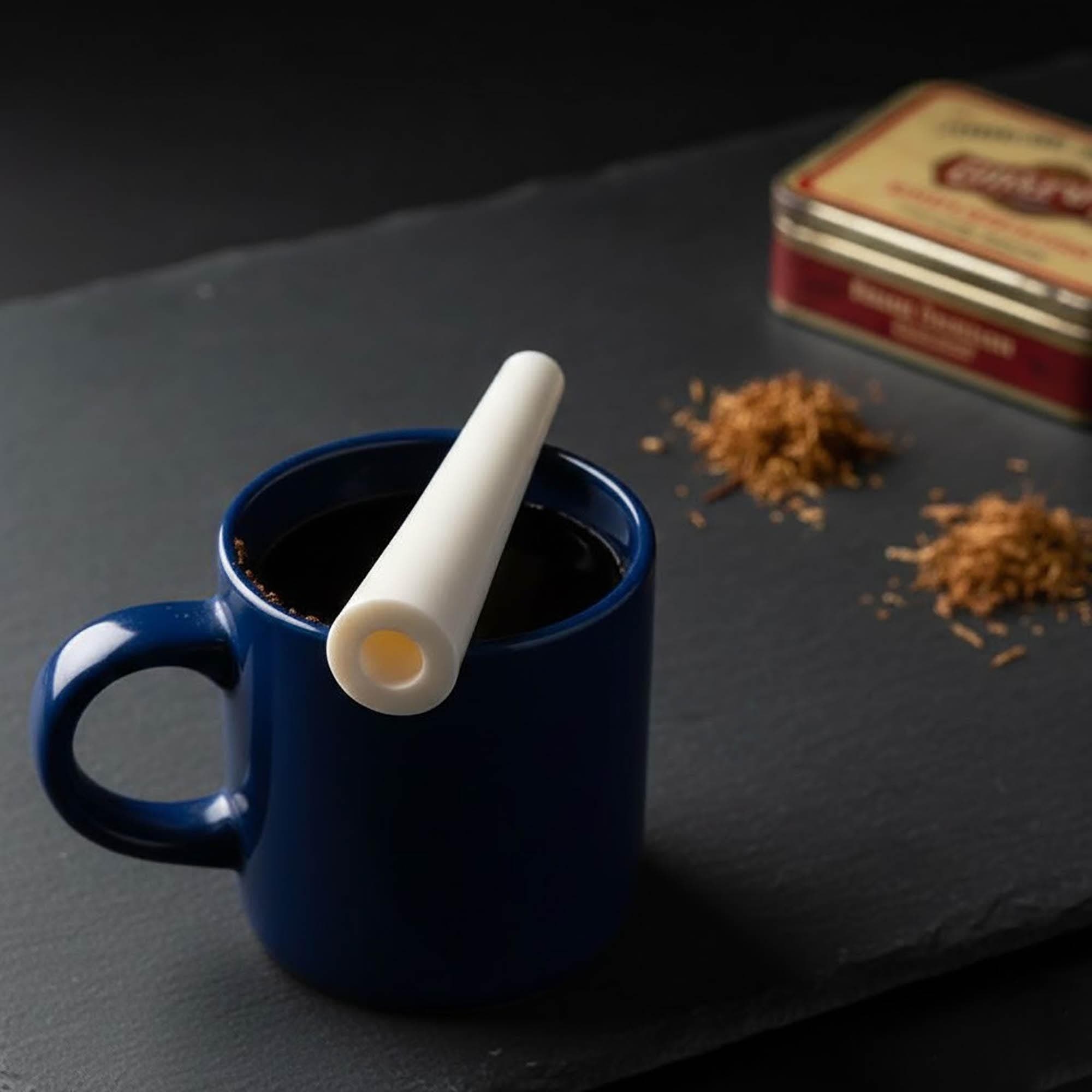 Authentic Natural White Bone Smoking Pipe | Handcrafted Artisan Pipe | Exotic Material Tobacco Pipe | Minimalist White Glowing Finish | - image 4