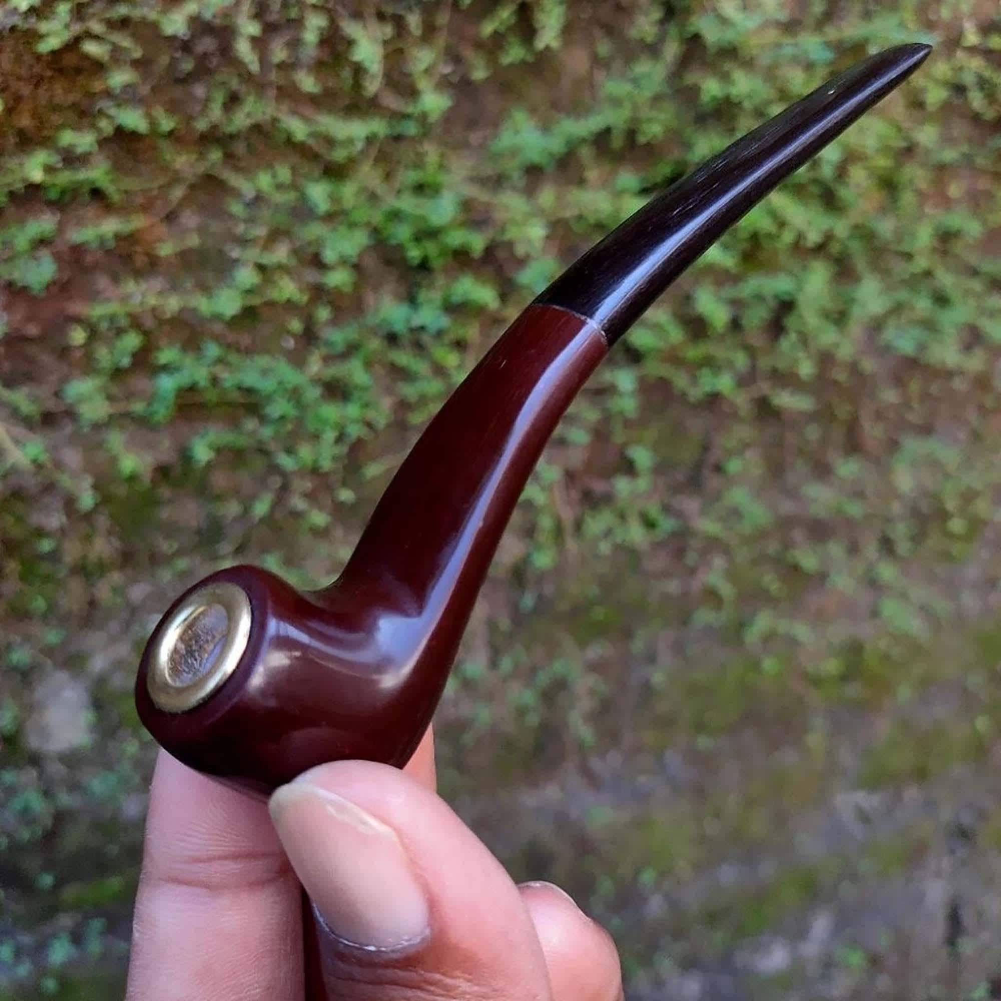 Once Smooth Black Moringa Wood Pipe - image 3