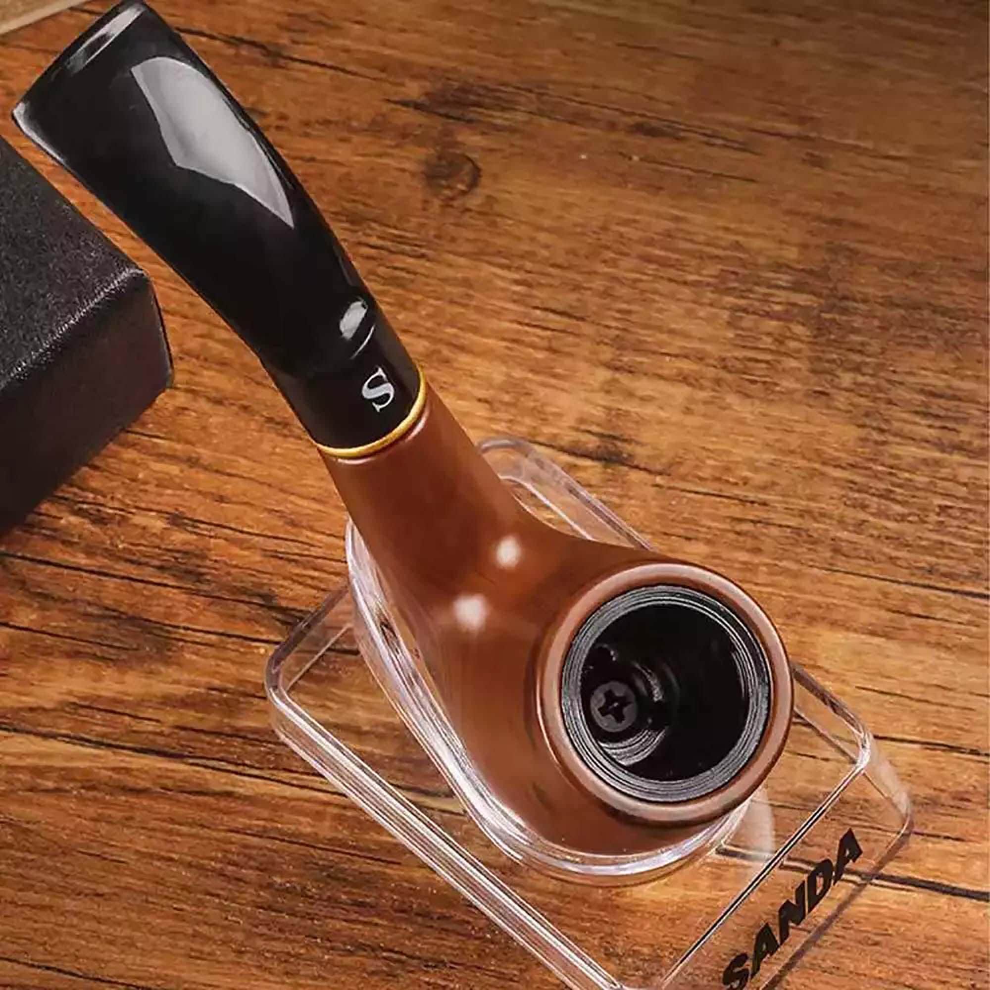Ebony Wood Tobacco Pipe – Resin Smoking Pipe