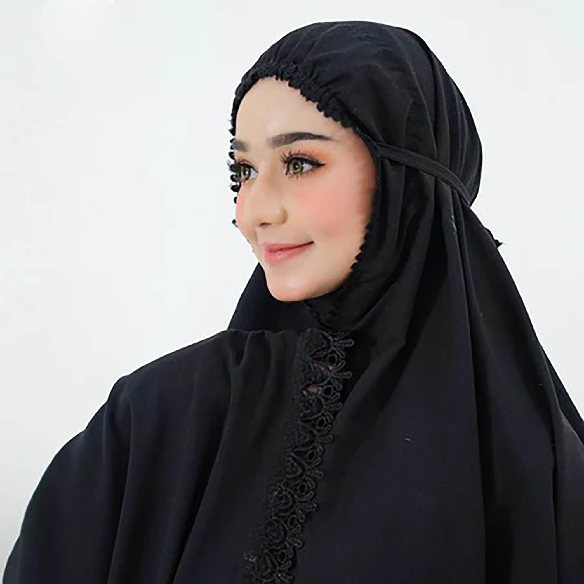 Micro Cotton Prayer Set | Jasmine Lace Mukena, Adult Size