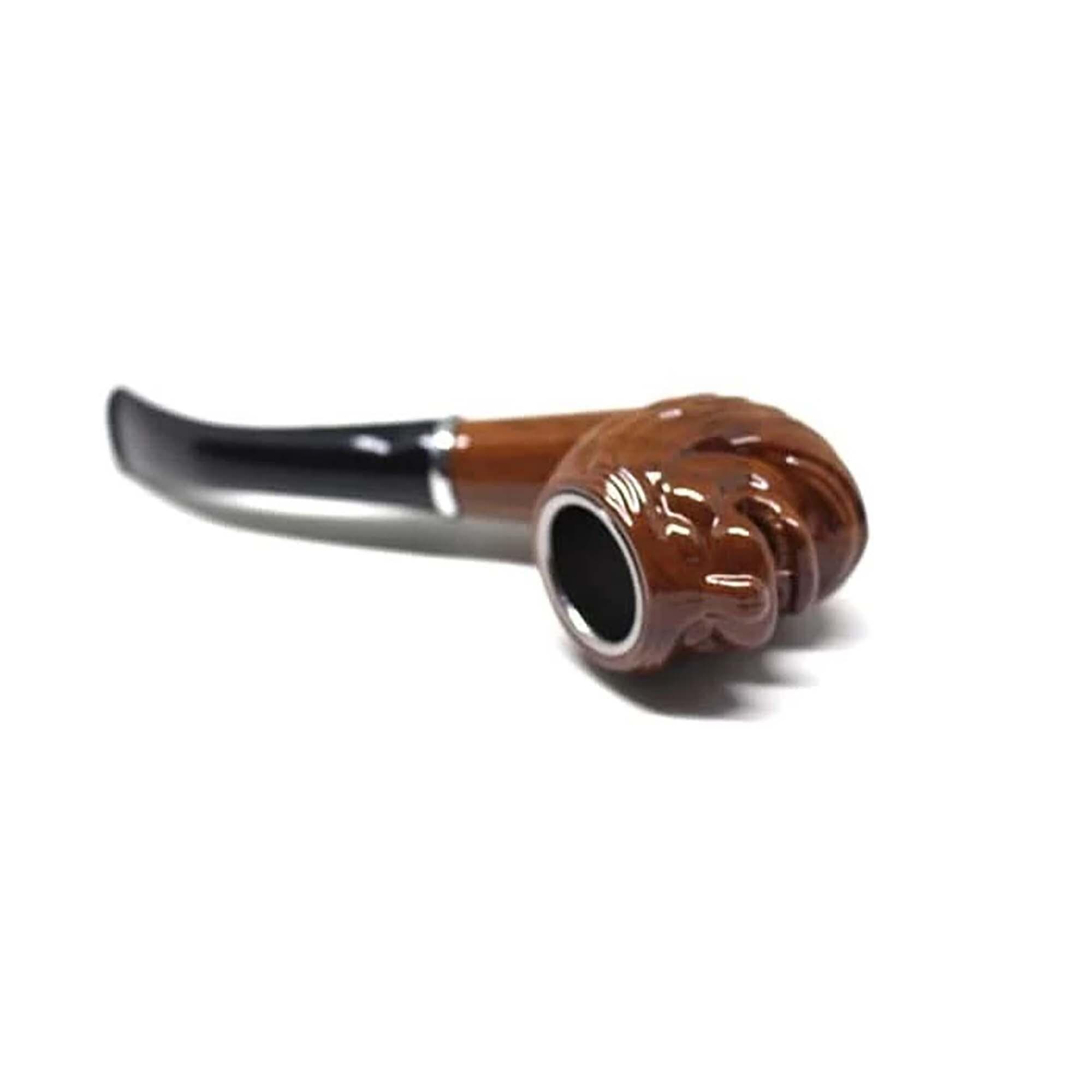 Chung Feng 3736 Tobacco Smoking Pipe Pipe with Lion Carving - image 4