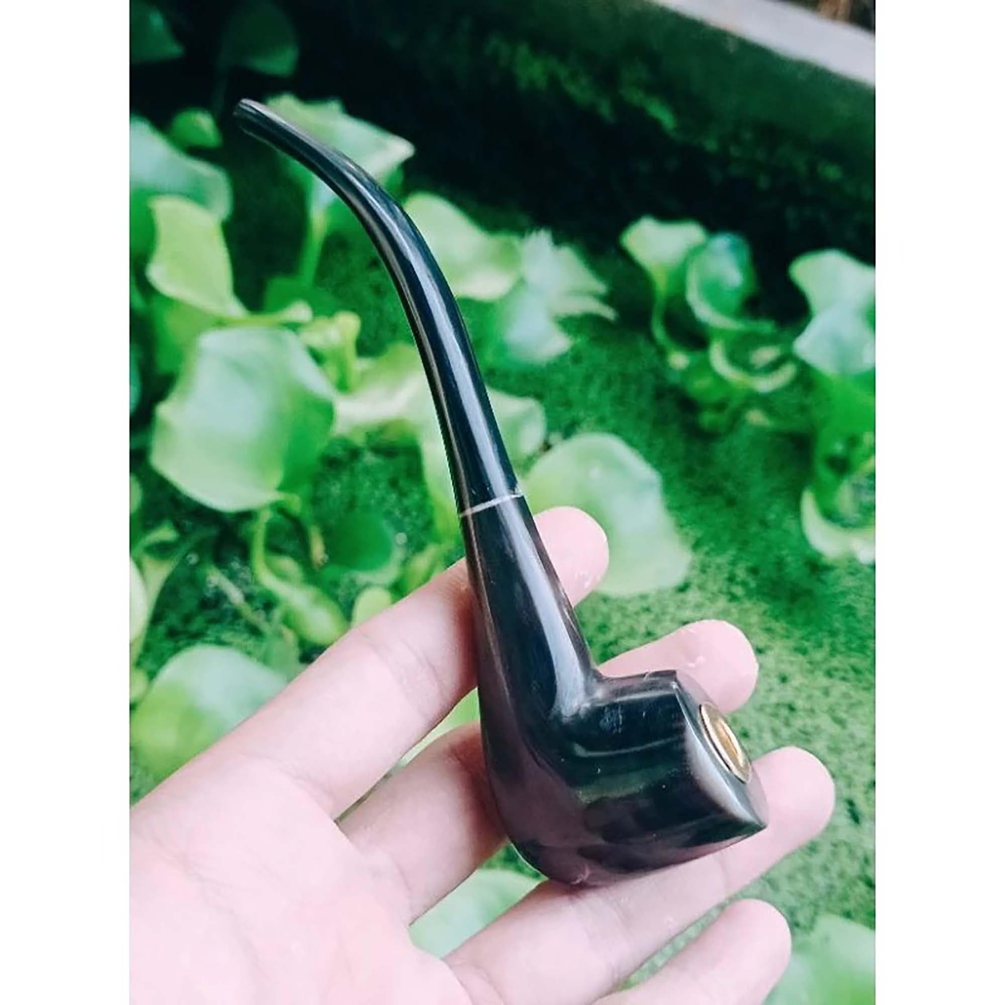 Once-cangklong pipe, genuine buffalo horn - image 3