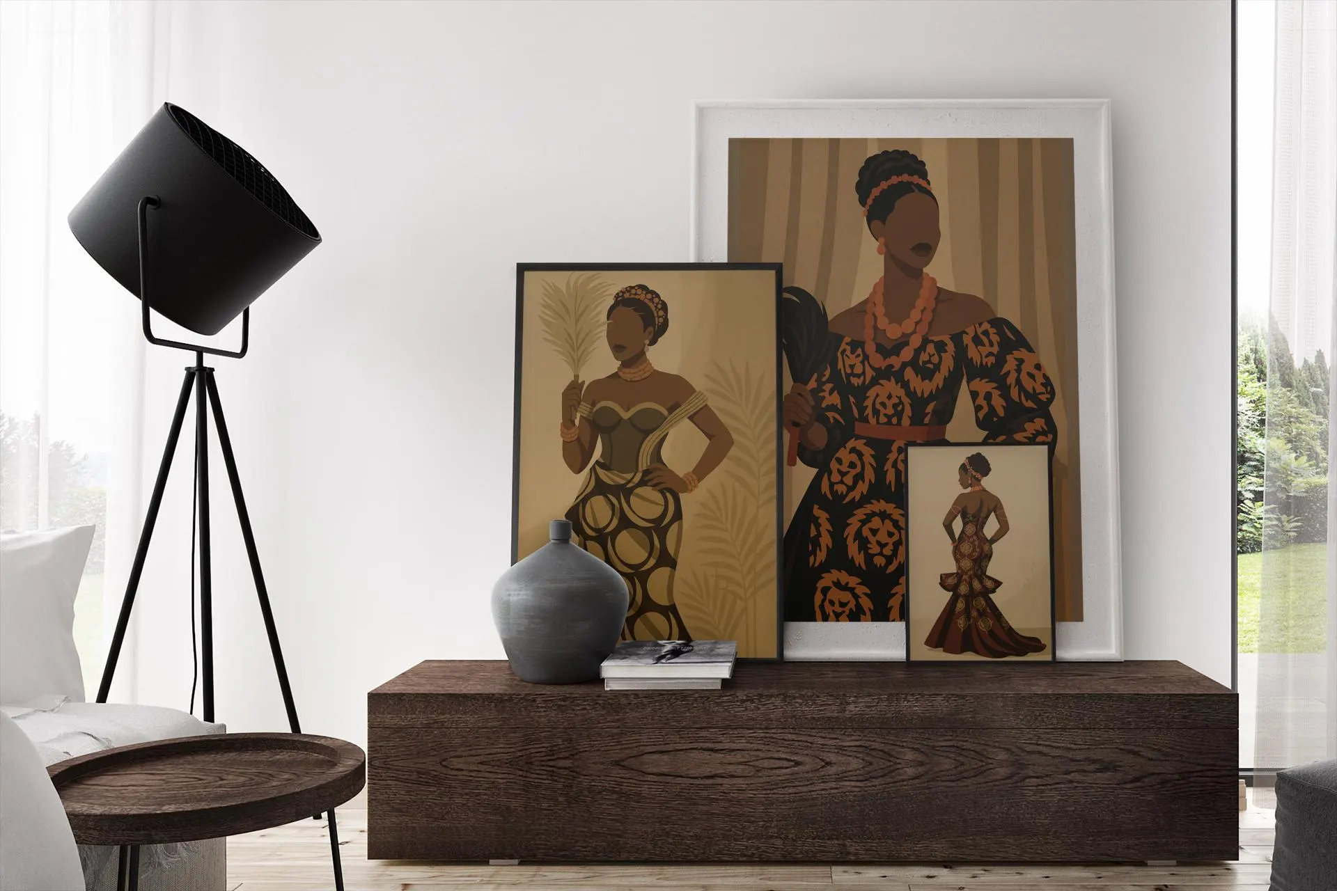 Igbo Woman Art Print – African Queen Portrait, Afrocentric Digital Download Wall Decor - image 5