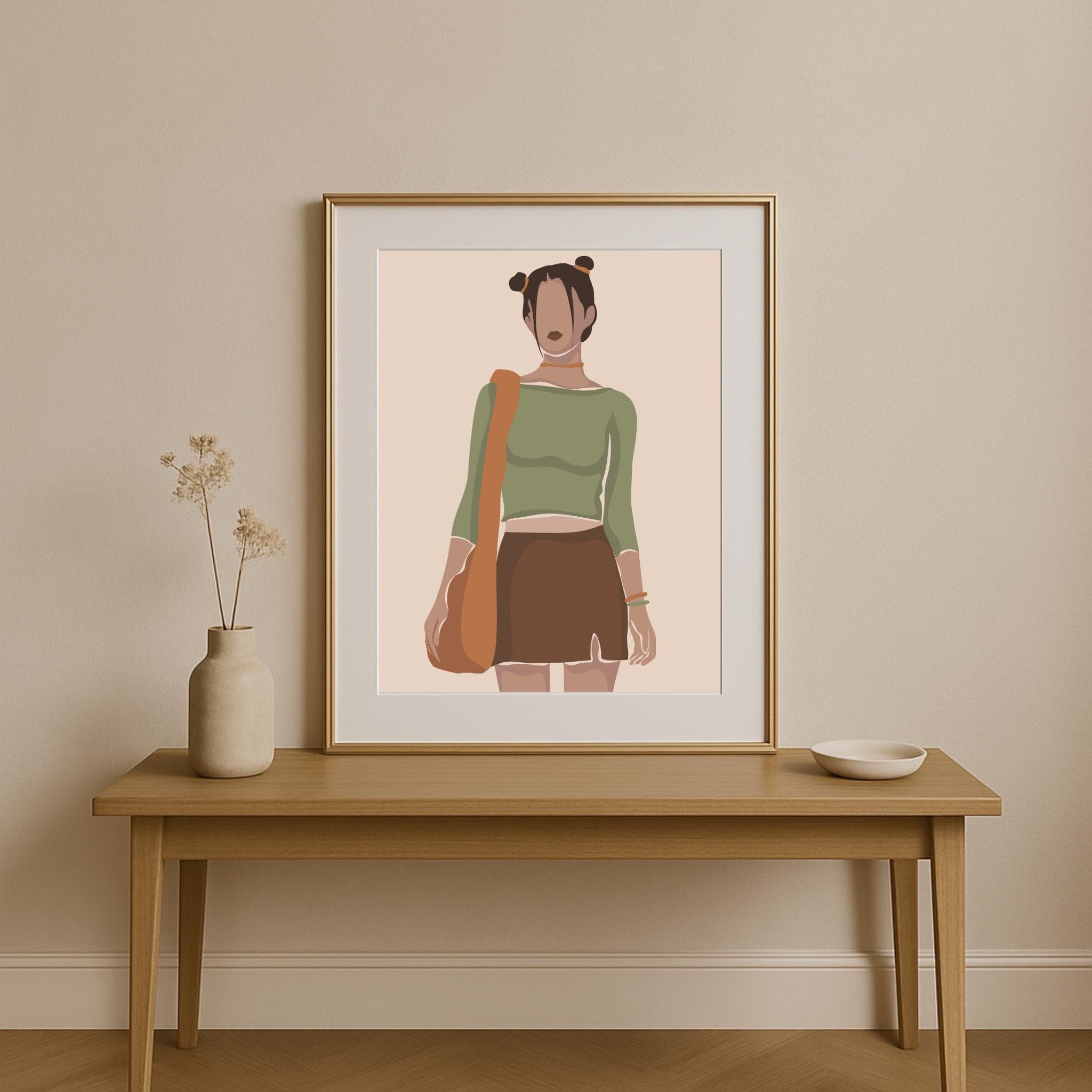 A3 Physical Wall Art Print | 90s 2000s Y2K Fashion Poster | Girly Aesthetic Wall Decor | Minimalist Boho Chic Dressing Room Art - image 5