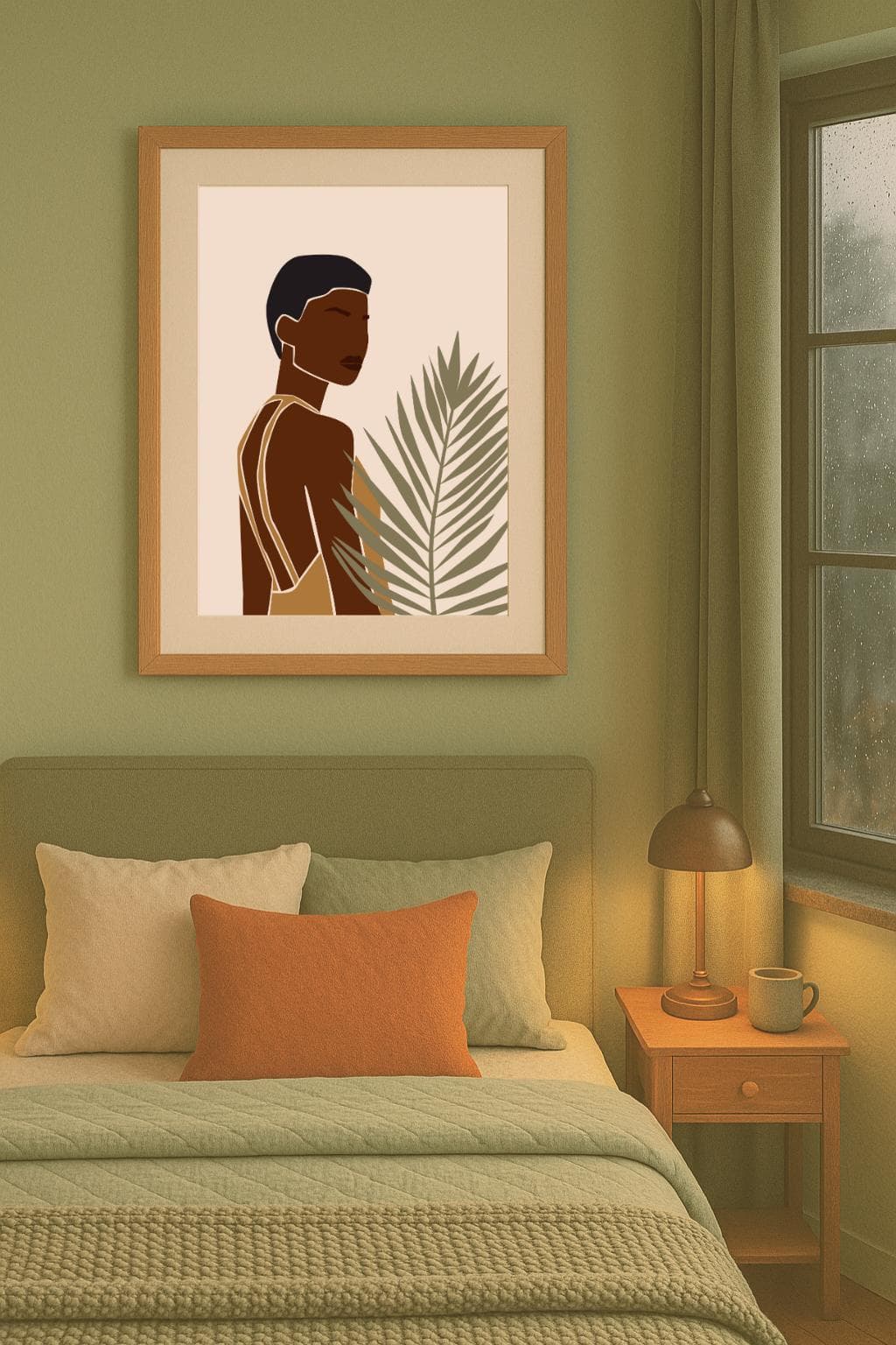 Black Women Wall Art, Autumn Edit Fashion Print, Jewellery Portrait, Neutral Minimalist Decor Poster (A3 A4 5x7) - image 4