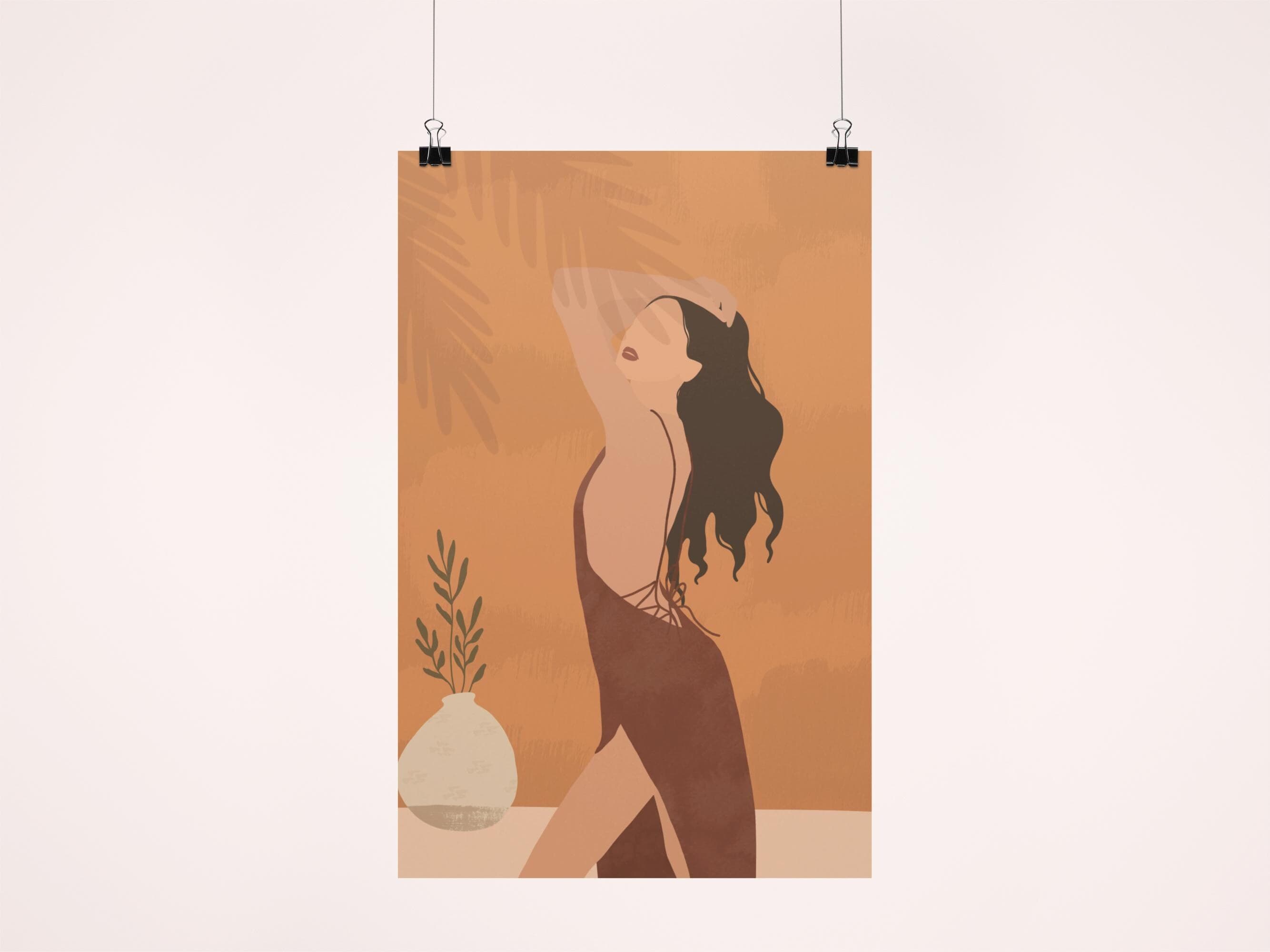 Neutral Wall Art Bundle | Set of 4 Digital Prints A3 | Boho Minimalist Home Decor | Modern Living Room Printable Art Download - image 3