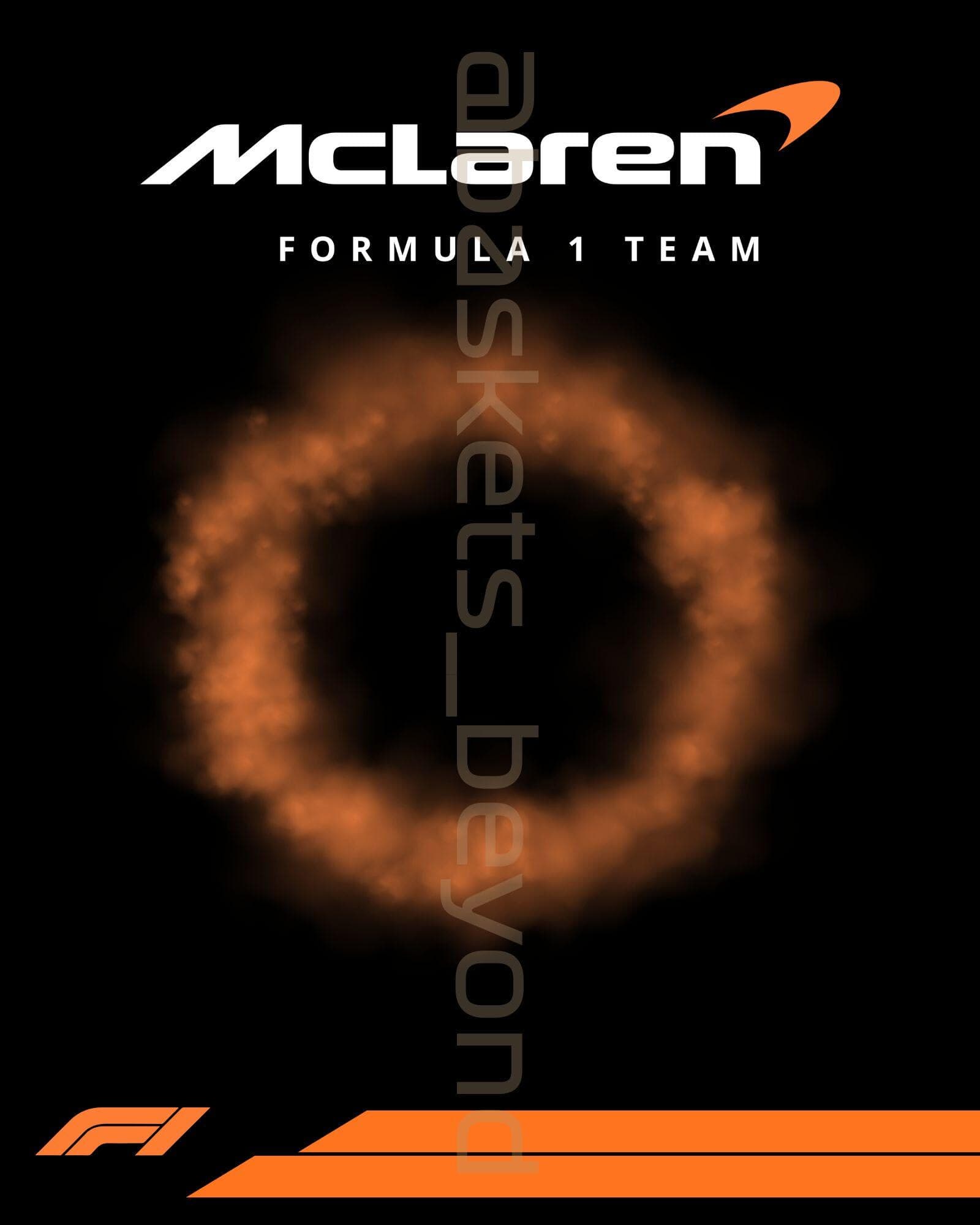 McLaren F1 Team Modern Poster 8x10 Inches High Resolution Formula 1 Team Art