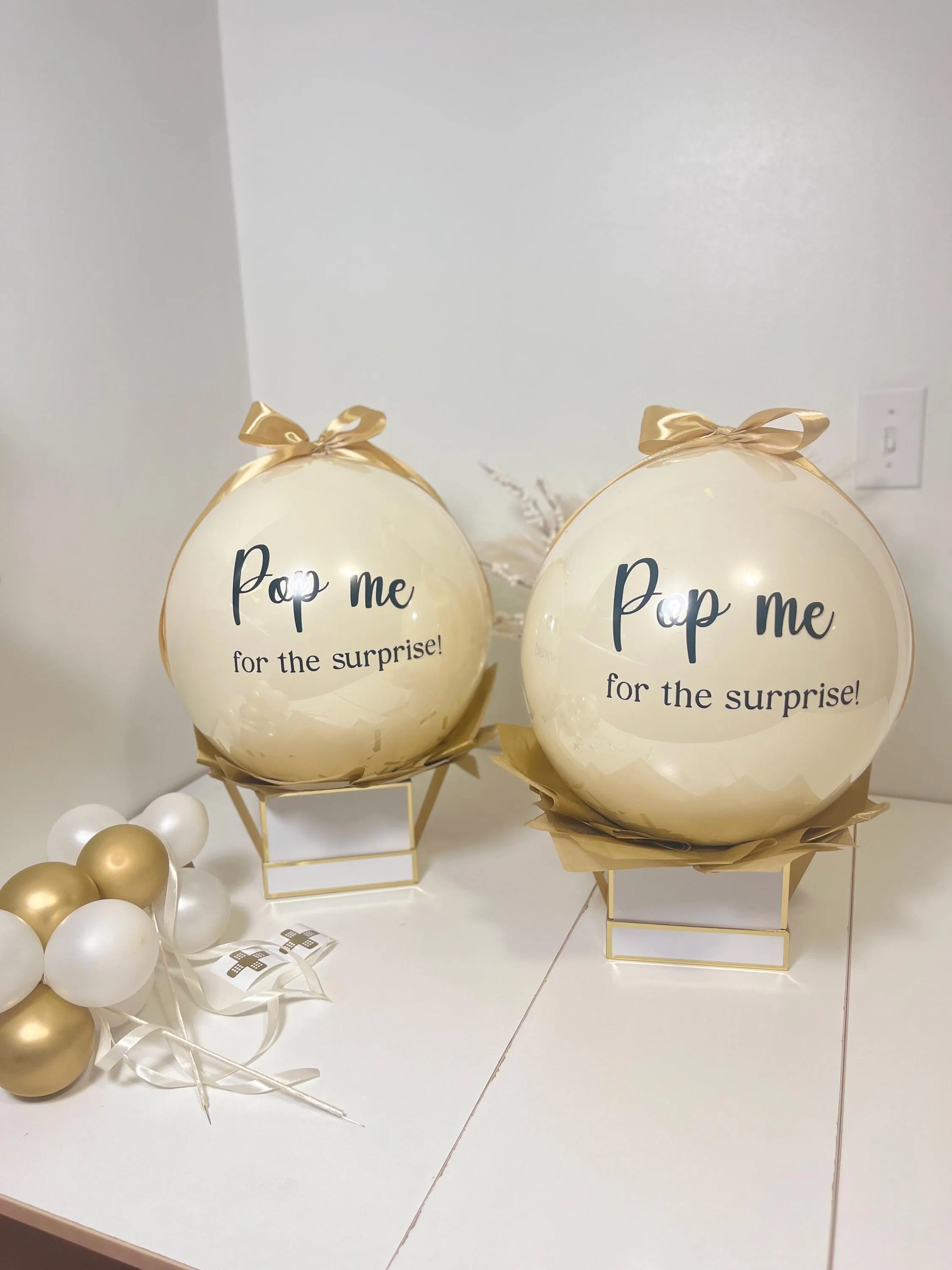 Pop Me Surprise Balloon Box, Personalized Reveal Bobo Balloon, Custom Message - image 2