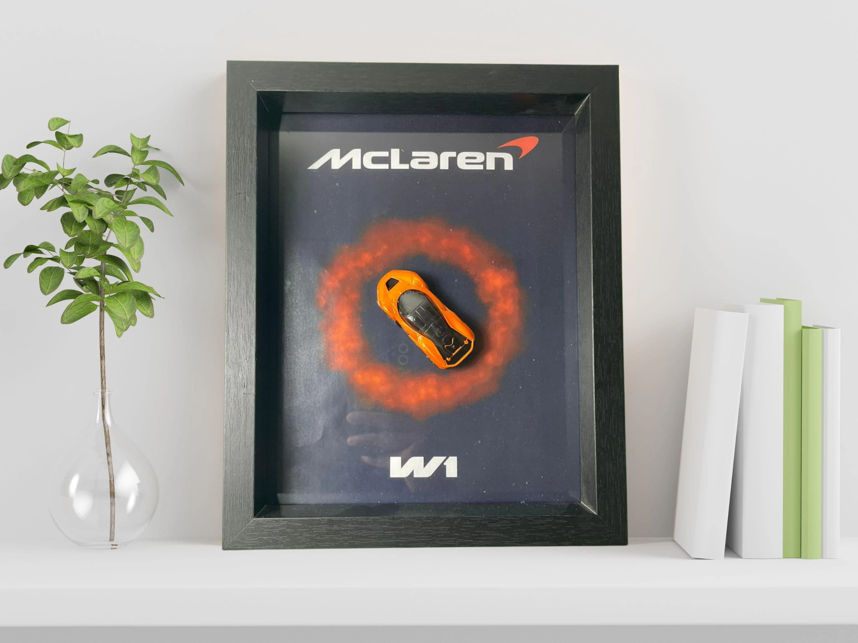 Hot Wheels 3D Car Frame: Collectible Wall Art, Gift for Him