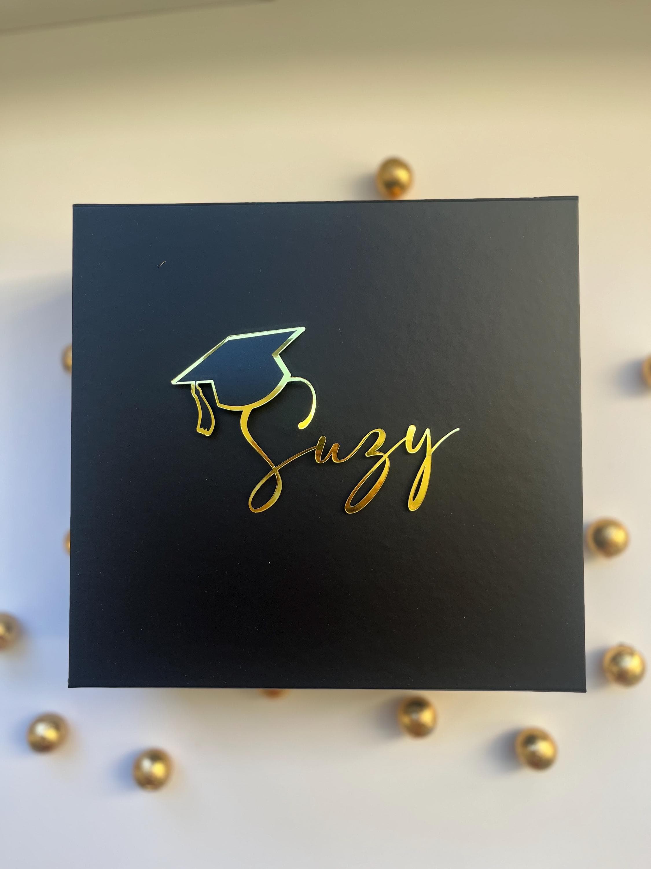 Personalized Graduation Gift Favor Box 2026 for her Keepsake Hamper with Name, Tumbler Bookmark Hair Accessory, Grad Present - image 3