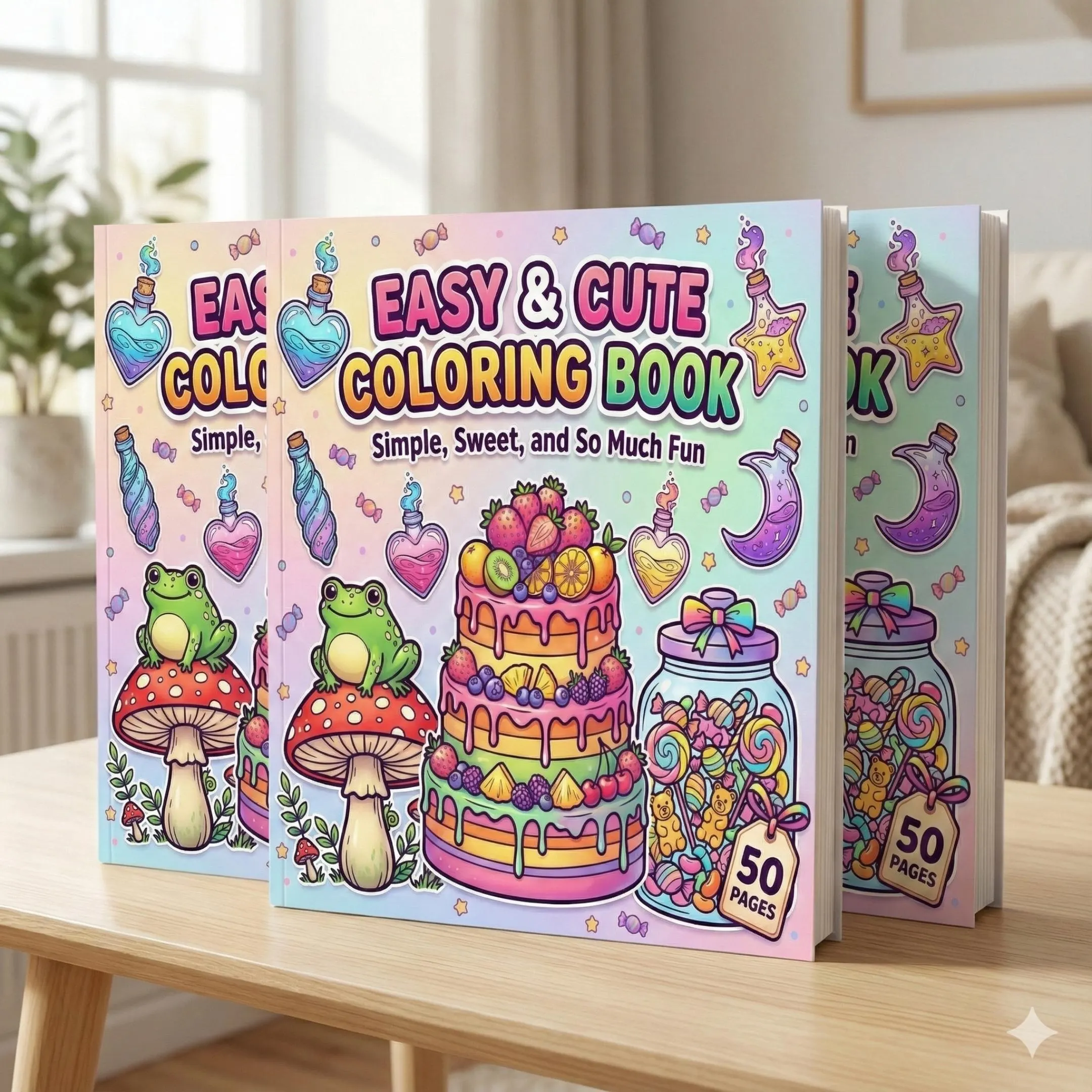 Kids Printable Pages 50-Pack |  Line Art | PDF CMYK + JPG | A4 Letter 8.5x8.5 - image 3