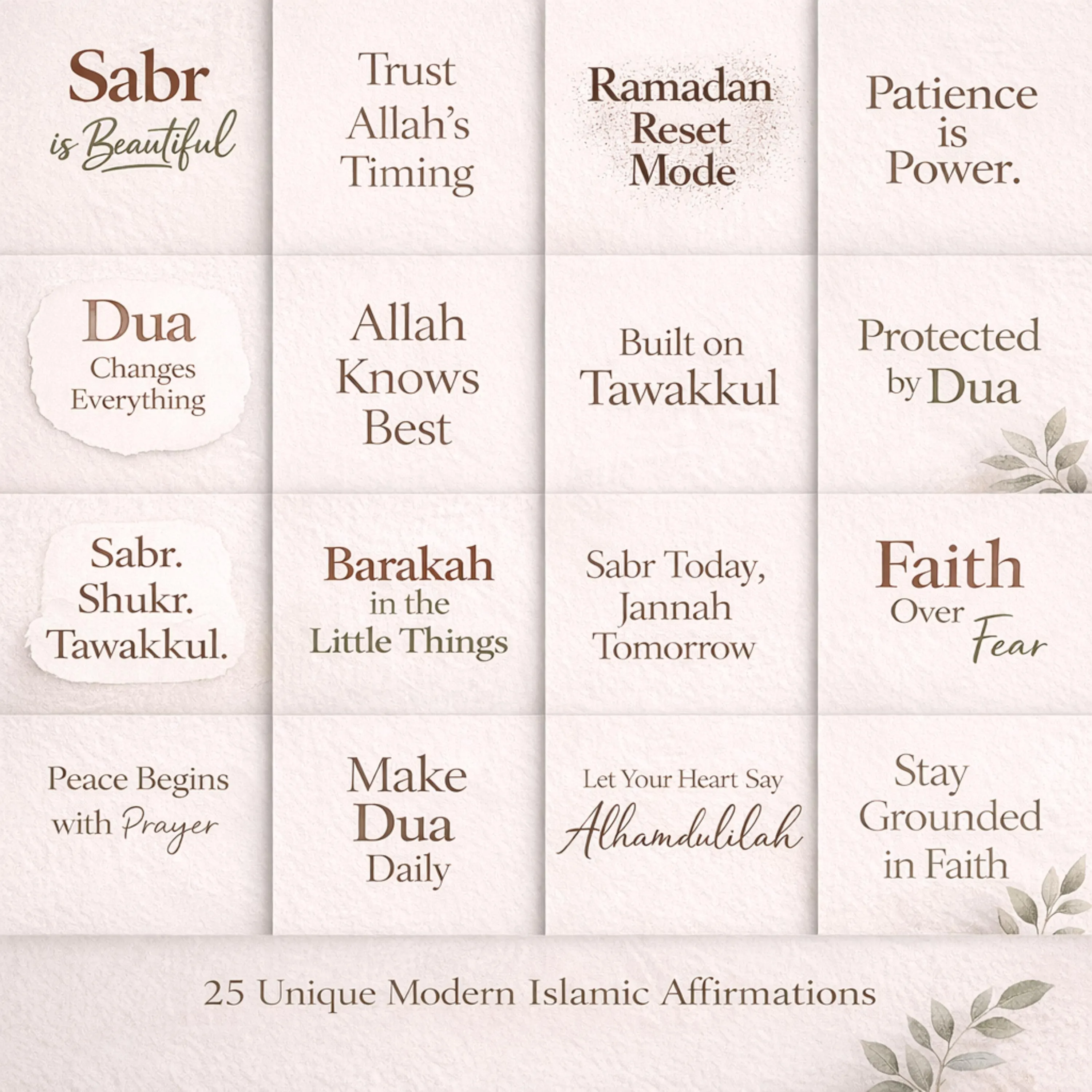Ramadan Islamic Affirmation PNG Bundle – 25 Faith Designs (Instant Download) - image 4