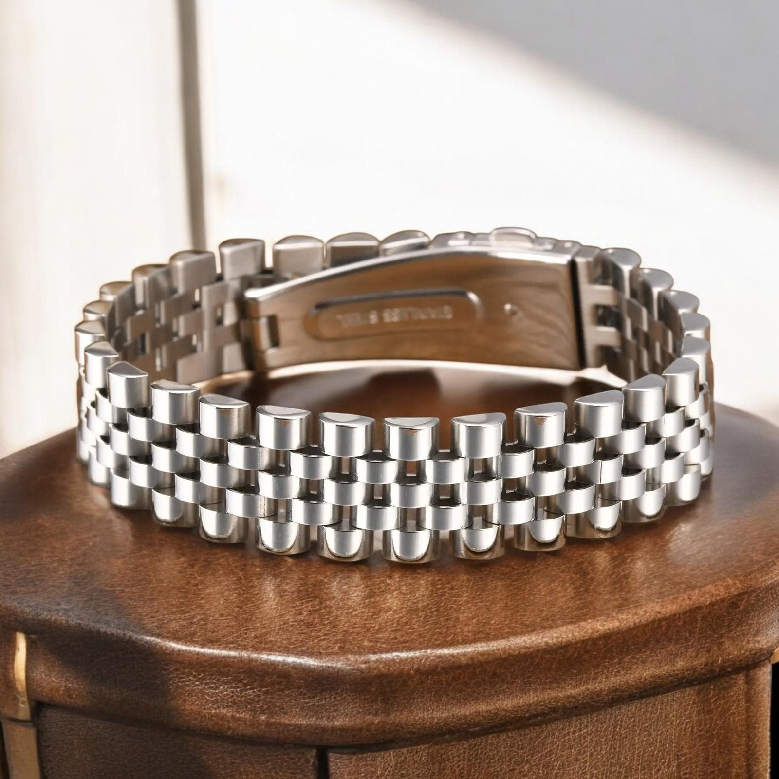 Vnox Heavy Stainless Steel Bracelet | Chunky Watch Band Style - image 5