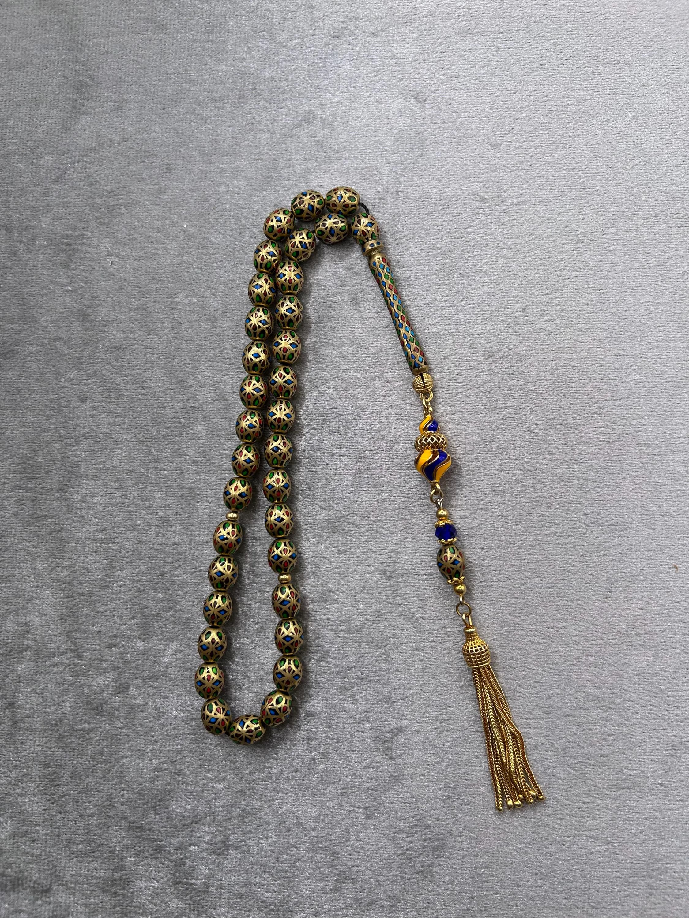 Handmade Cage Oltu Tasbih, Ottoman Style Prayer Beads, Sterling Silver Tassel, Luxury Misbaha, Islamic Gift for Men - image 5