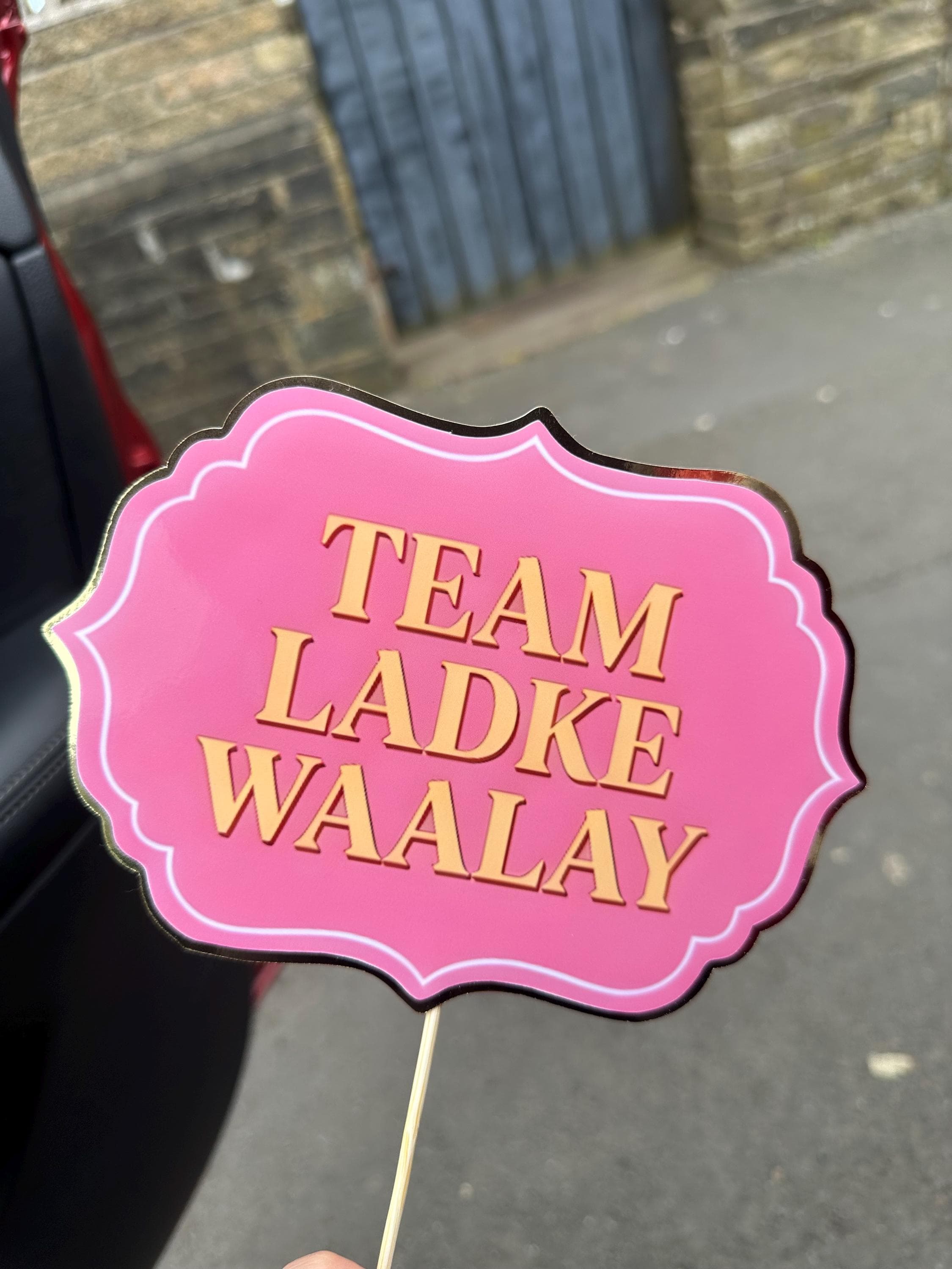 Desi Wedding Photo Booth Props, Mehndi Dholki Signs, Pakistani Indian Celebration Decor - image 3
