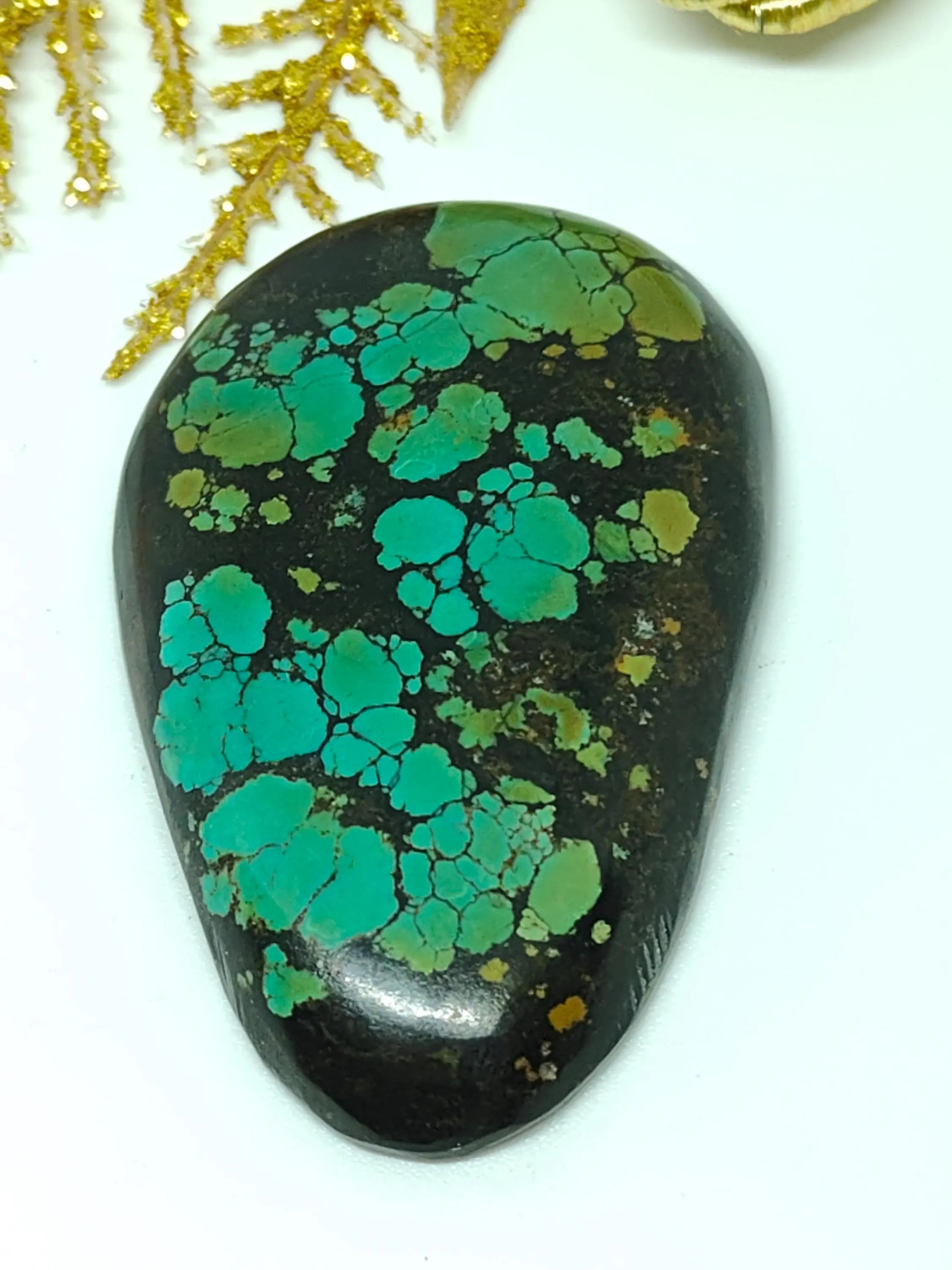 Genuine Turquoise Cabochon: Natural Handmade Gemstone-Gift For Her - image 5