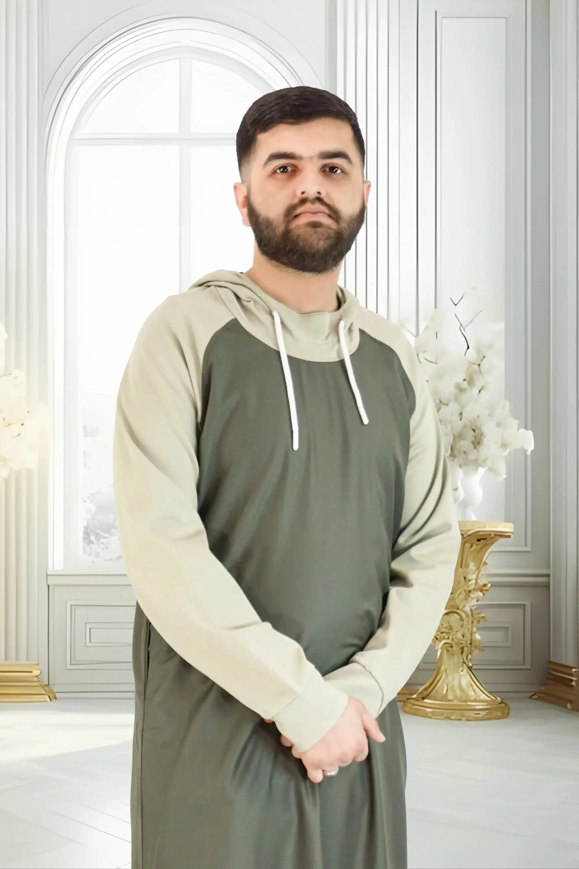 Men’s Hooded Thobe – Stylish & Comfortable Modest Wear for Daily Islamic Attire - image 4