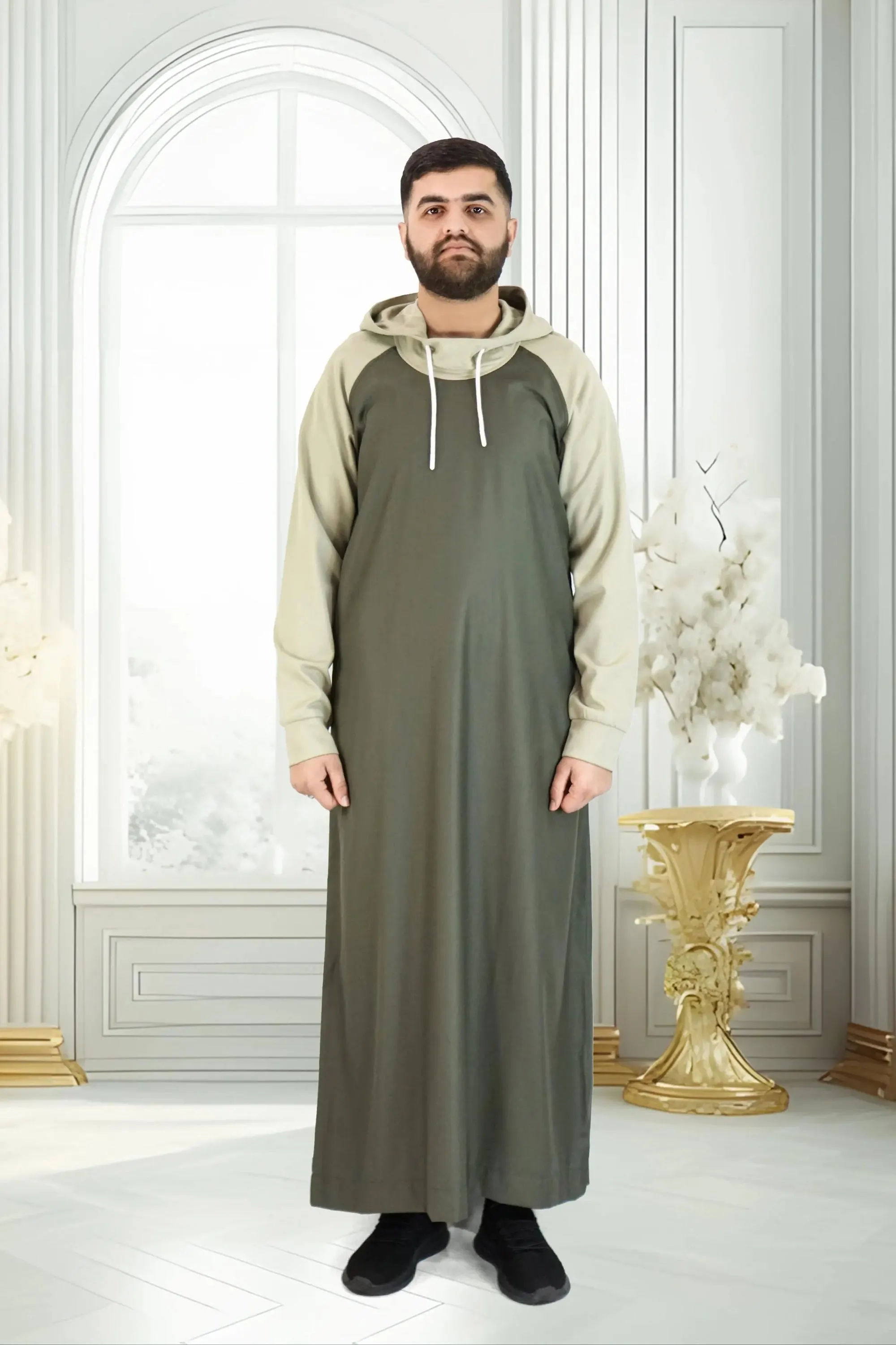 Men’s Hooded Thobe – Stylish & Comfortable Modest Wear for Daily Islamic Attire