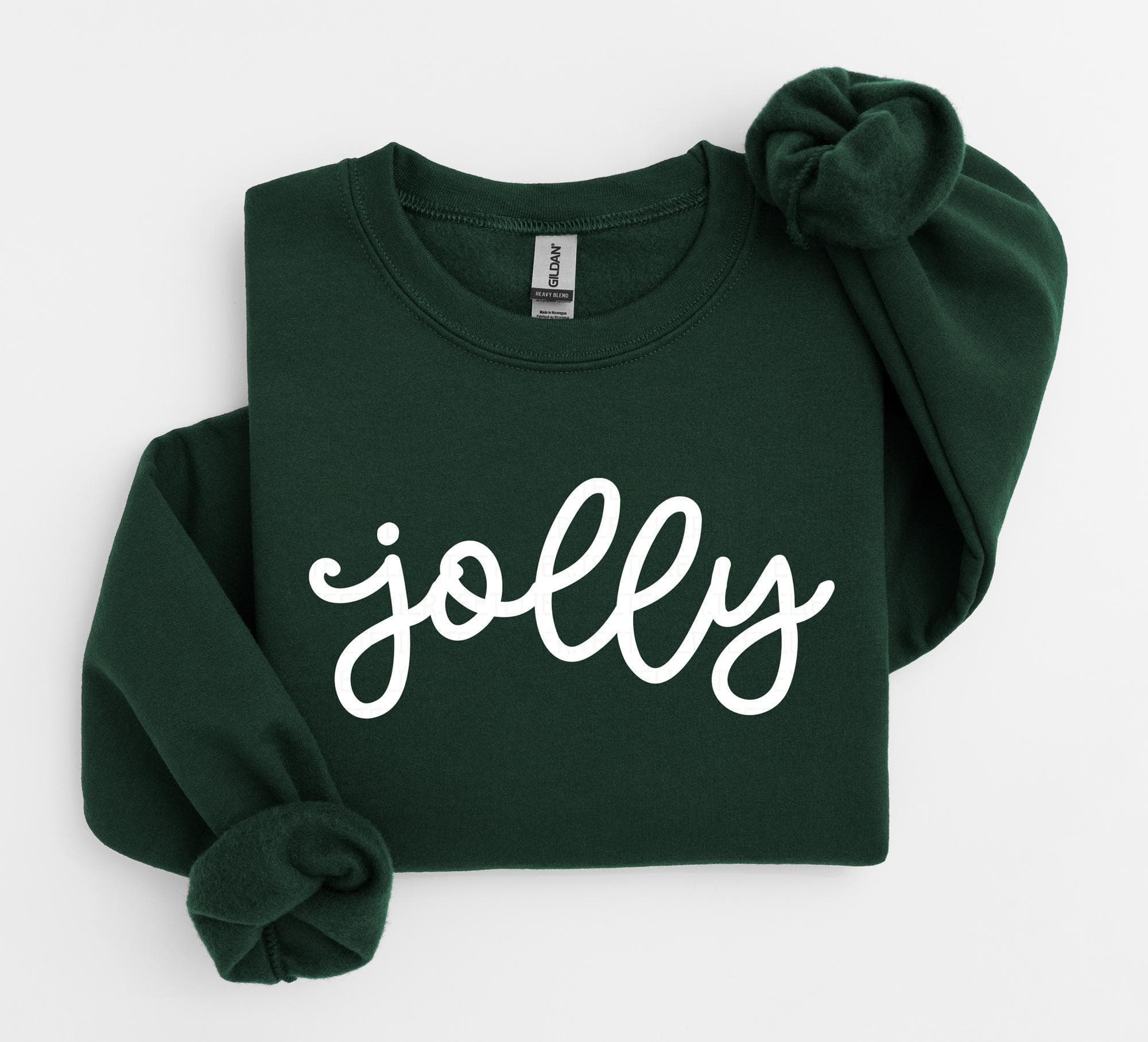 Jolly Sweatshirt Christmas Sweatshirt Womens Xmas Gift For Her Festive Sweatshirt Holiday Sweater Matching Sweatshirt Kids Shirt Toddler - image 5
