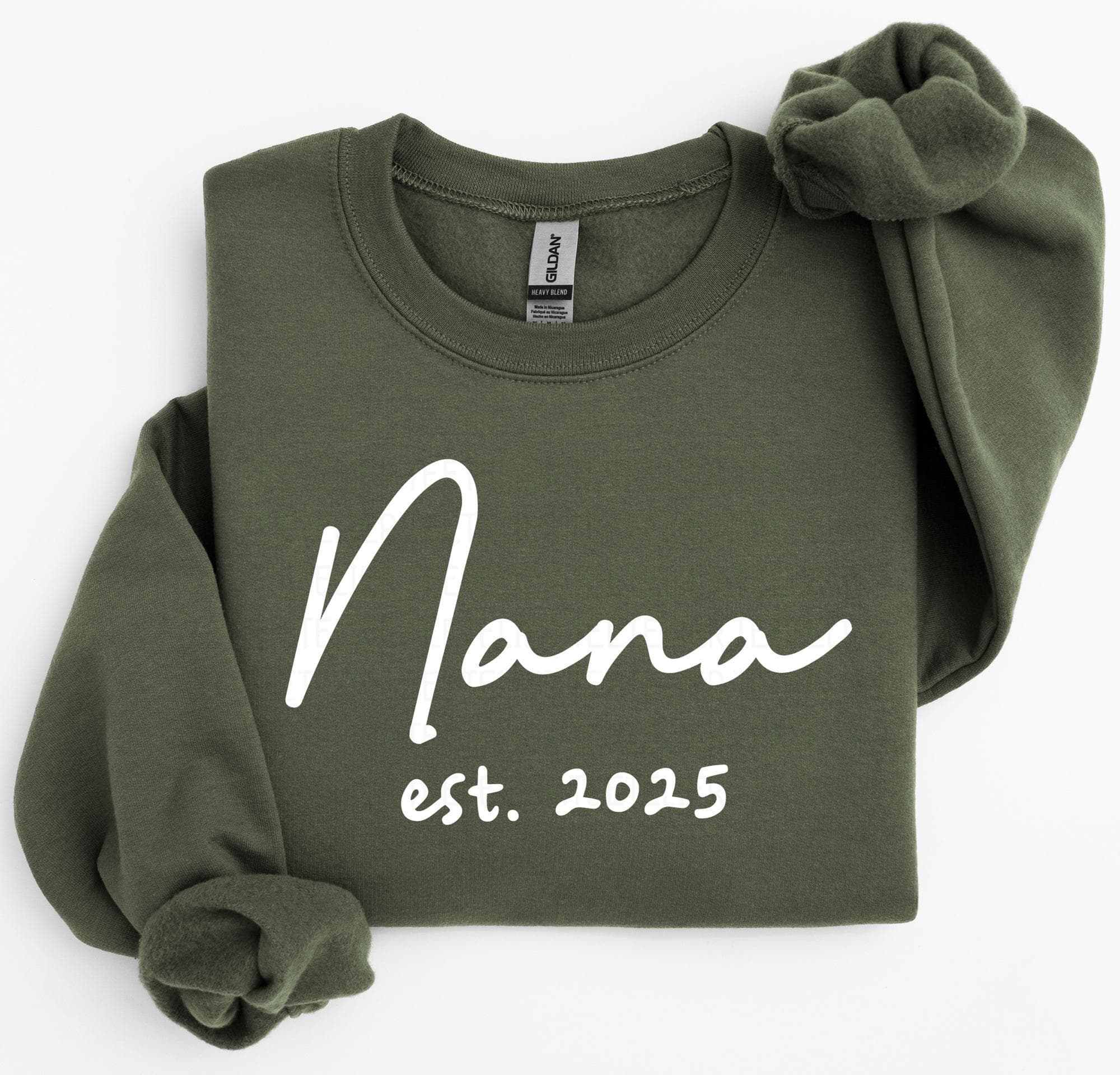 Custom Nana Sweatshirt Nana To Be Gift Pregnancy Reveal Custom Established Year Nana Crewneck Sweatshirt New Nana Crewneck Sweater