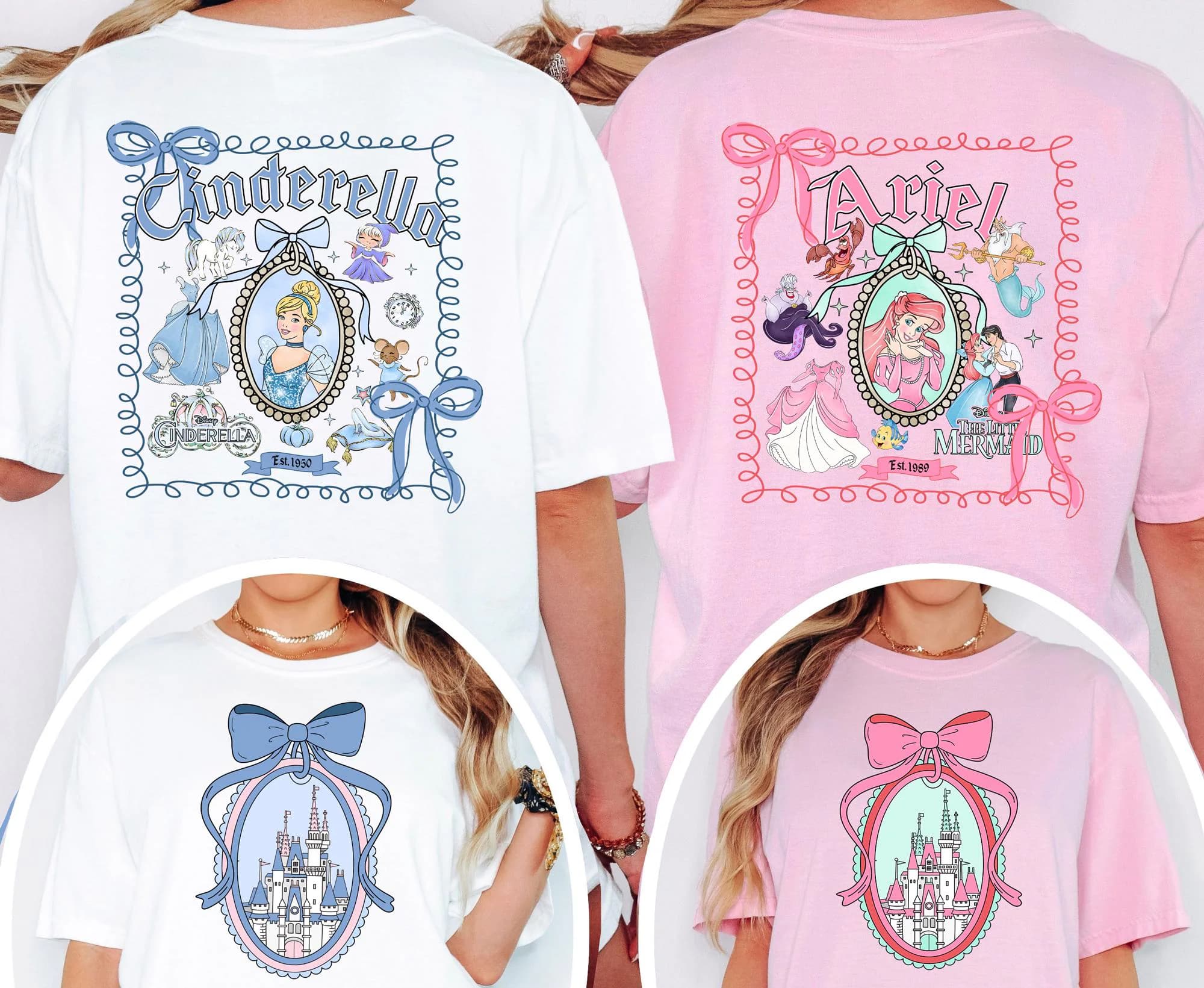 Comfort Colors® Princess Shirt Disney Coquette Princess Shirt Girls Disneyland Shirt Disney World Shirts Disney Girls Trip Group Shirt