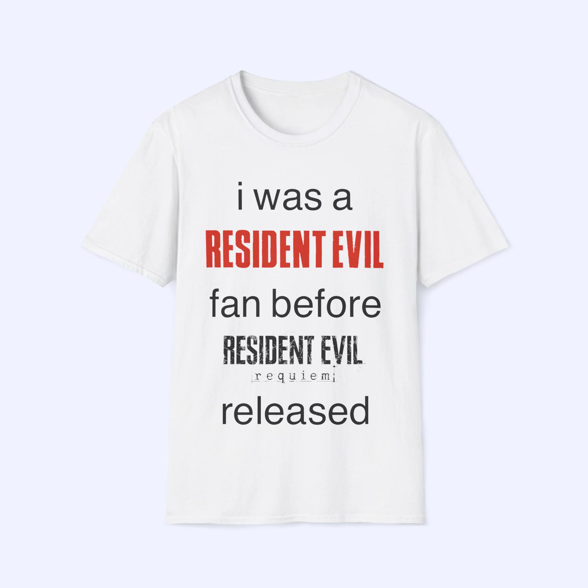 Resident Evil Fan Before Requiem Shirt: Retro Gaming Apparel