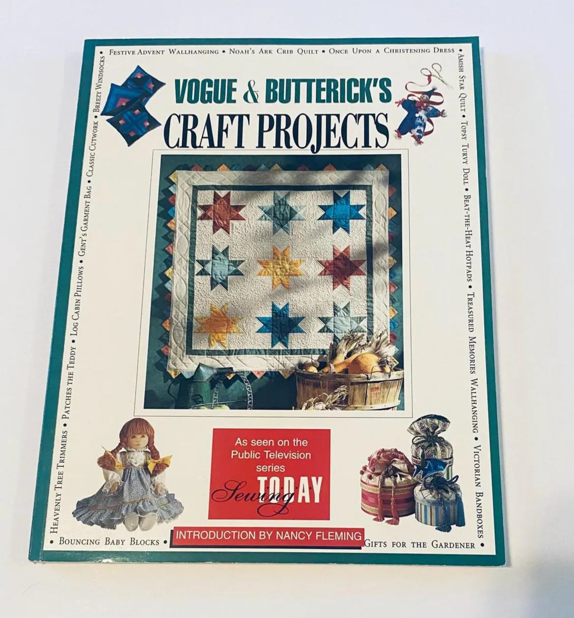 Craft Projects Book, Vogue and Butterick's, Sewing Patterns, Quilting, Dolls, How To, 1990s