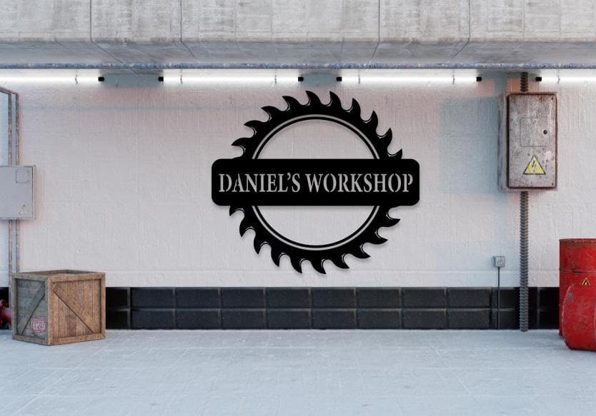 Custom Saw Workshop Name Sign Svg Png Dxf, Man Cave Sign, Garage Entrance Sign, Digital Download. - image 4