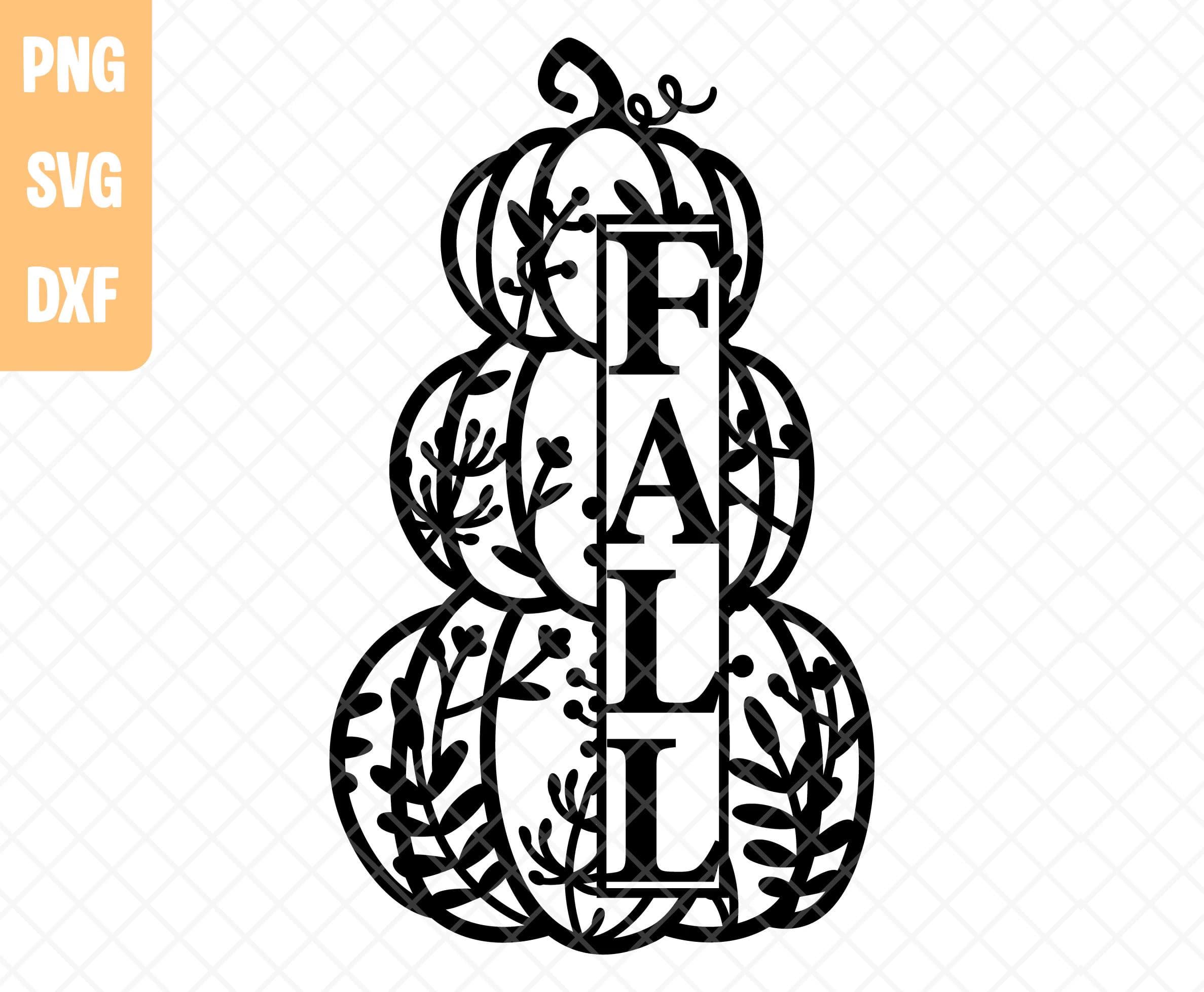 Pumpkin Fall Svg Png Dxf, Halloween Wall Art, Digital Download. - image 4