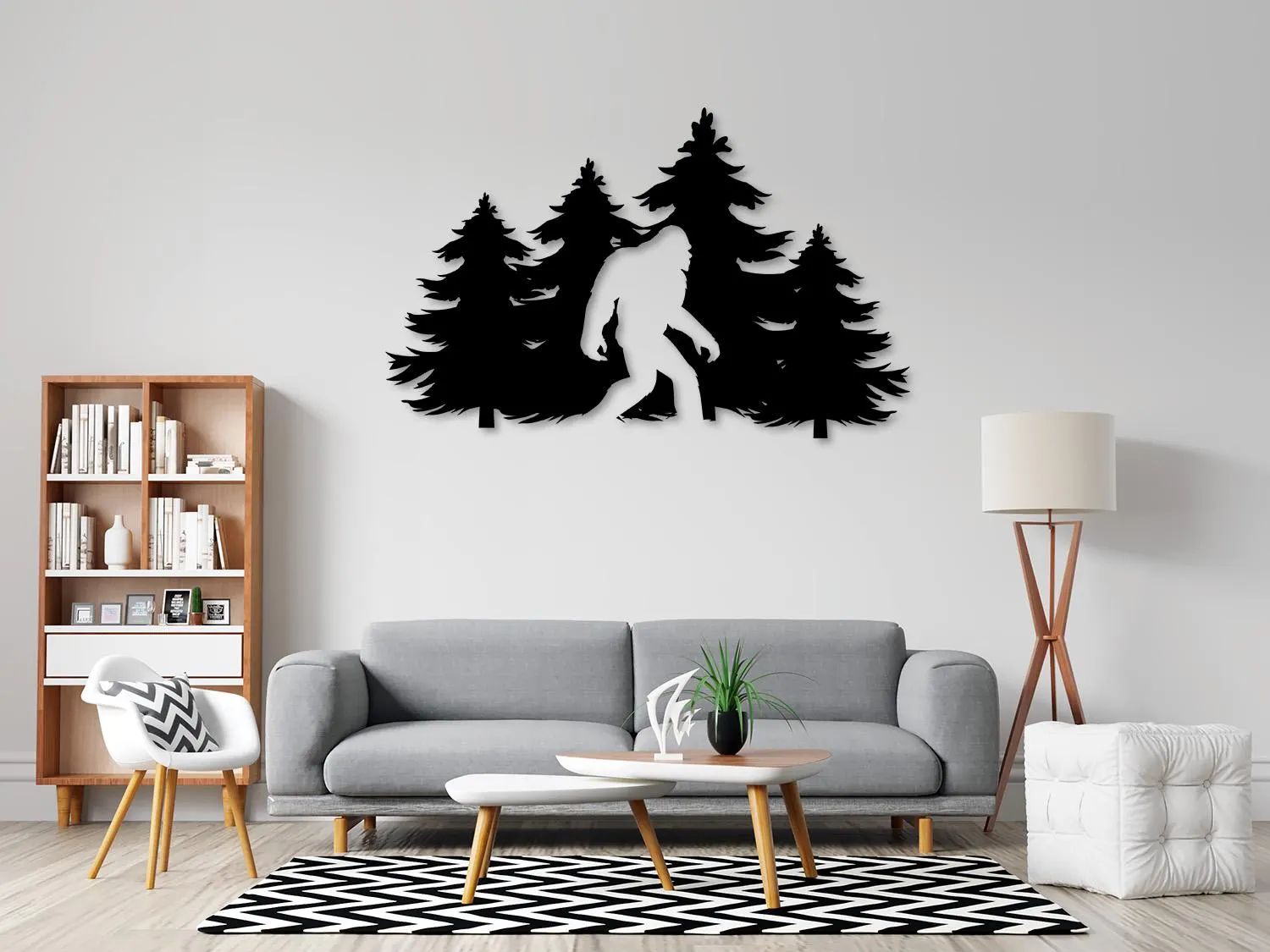 Bigfoot In Forest Svg Png Dxf, American Yeti, Sasquatch Metal Art, Digital Download. - image 4