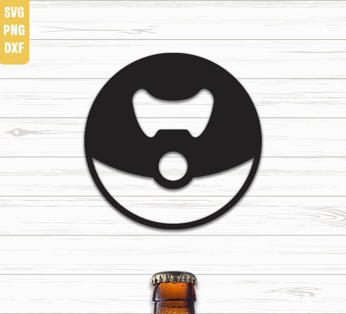 Ball Bottle Opener Svg Png Dxf, Cap Opener, Laser Cut File, Digital Download.