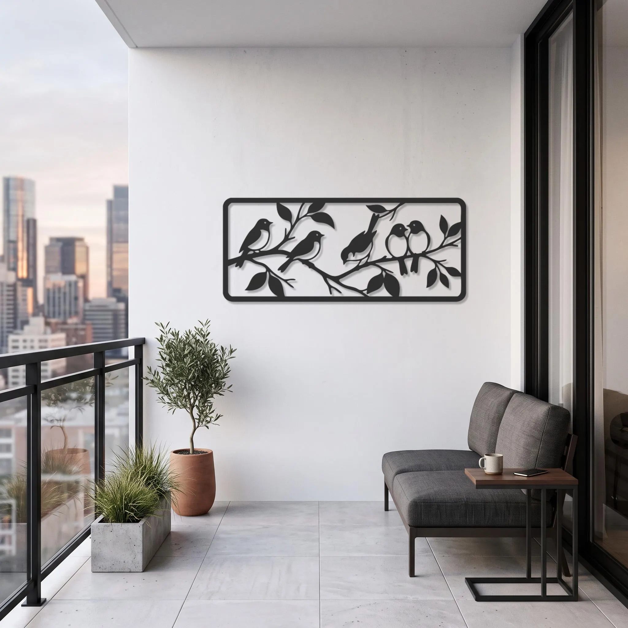 Bird Metal Wall Art, Birds on Branch, Nature Wall Decor, Lovebird Decor, Botanical Metal Art, Rustic Home Accent, Bird Lover Gift, Home Arts - image 4
