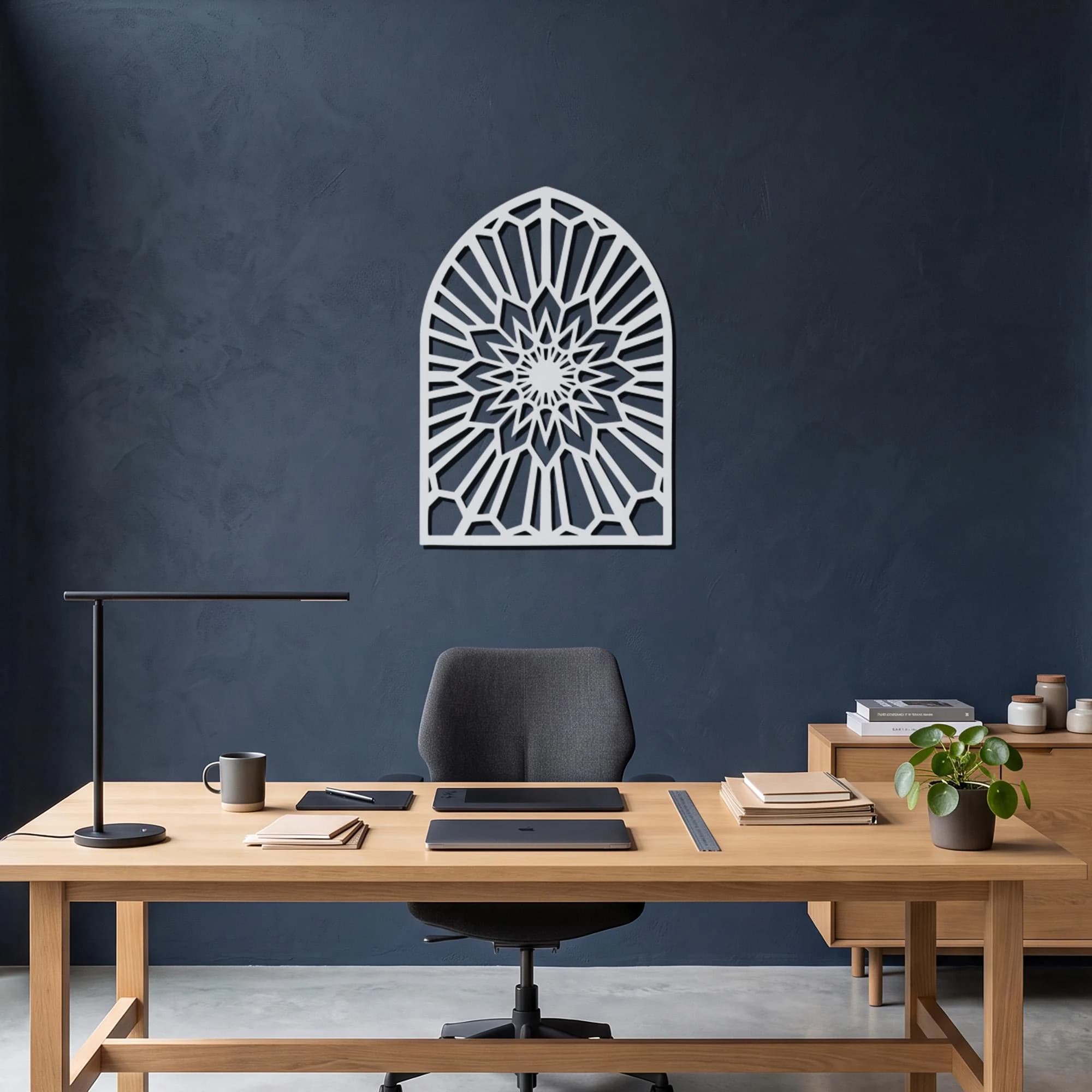 Mandala Metal Wall Art, Geometric Wall Decor, Arch Metal Art, Boho Metal Art, Modern Entryway Art, Gold Wall Art, Home Decor for Living Room - image 4